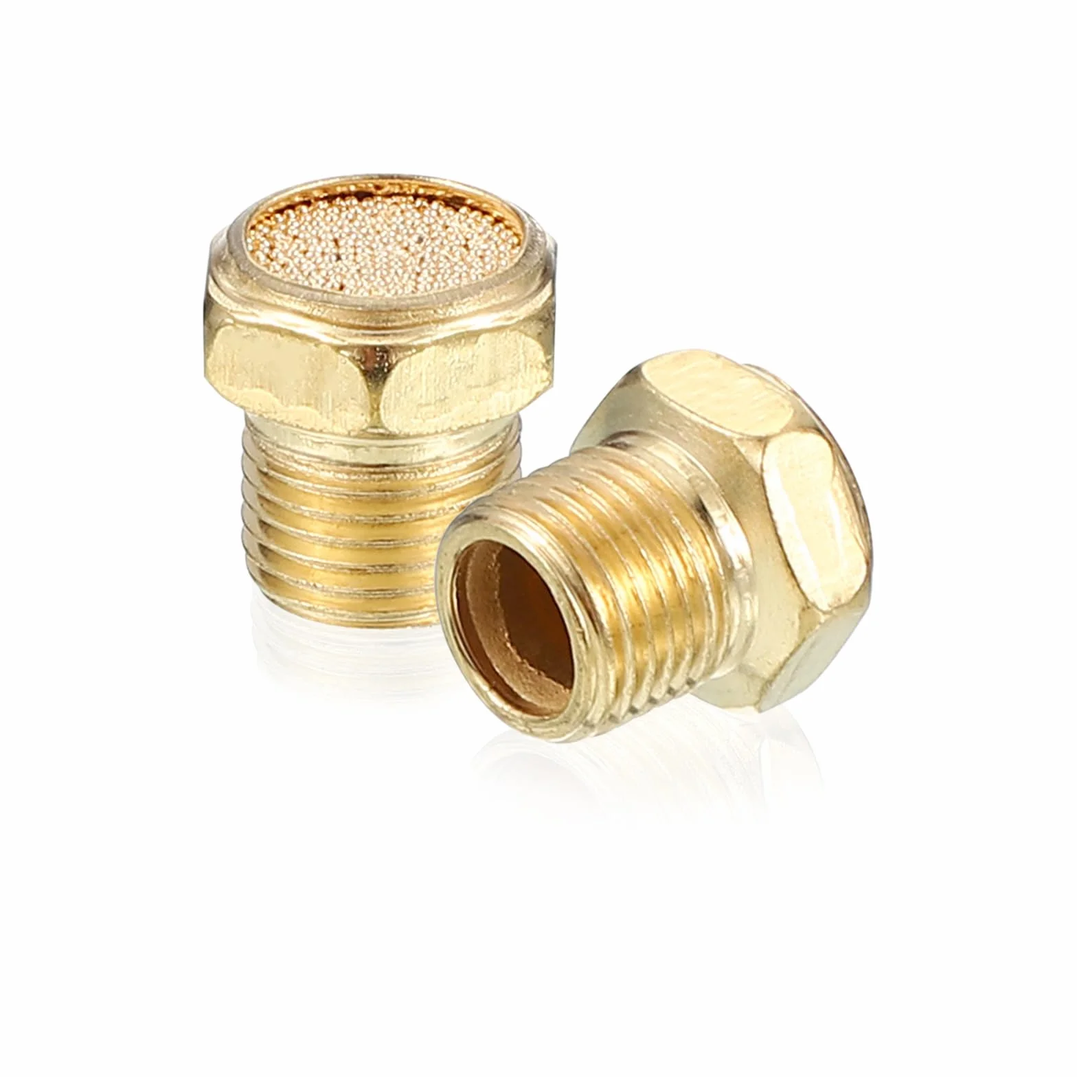 PATIKIL Silenziatori Pneumatici G1/8" Marmitta Riduzione Rumore Bronzo Sinterizzato 5 Pezzi