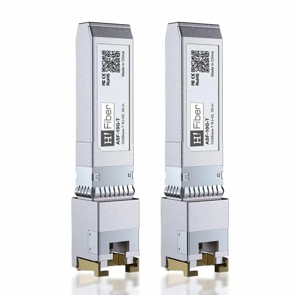 HPE 1.25/2.5/5/10GBASE-T SFP+ Transceiver, SFP+ to RJ45, 10G Copper Modul 2-Pack