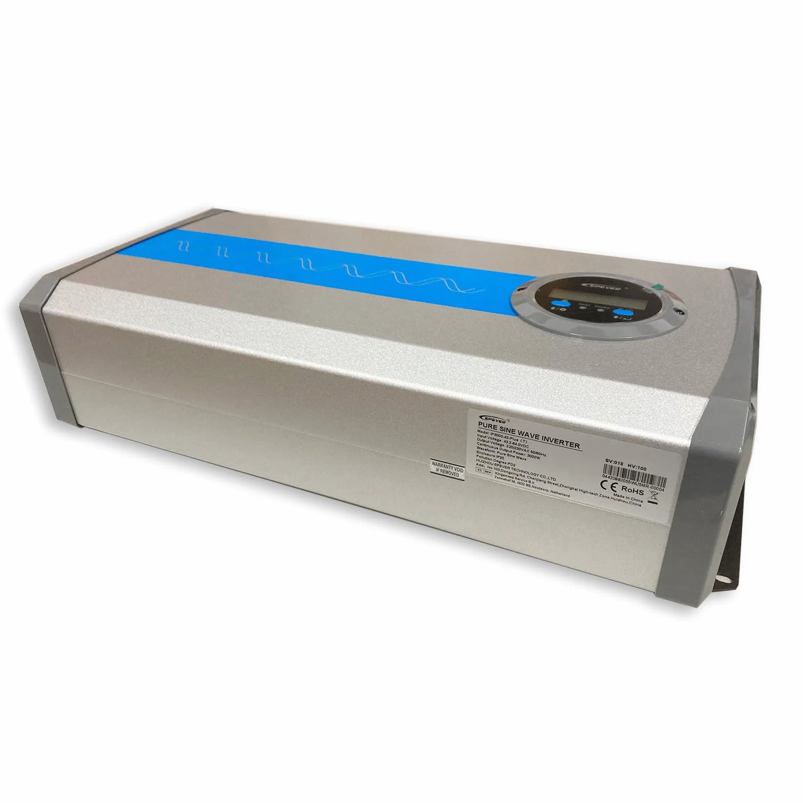 EPEVER IPower-Plus Series IP3000-42 Plus, 3000W 48VDC a 230VAC inverter convertitore sinusoidale puro con display LCD, ideale per sistemi off-grid, veicoli, ecc.