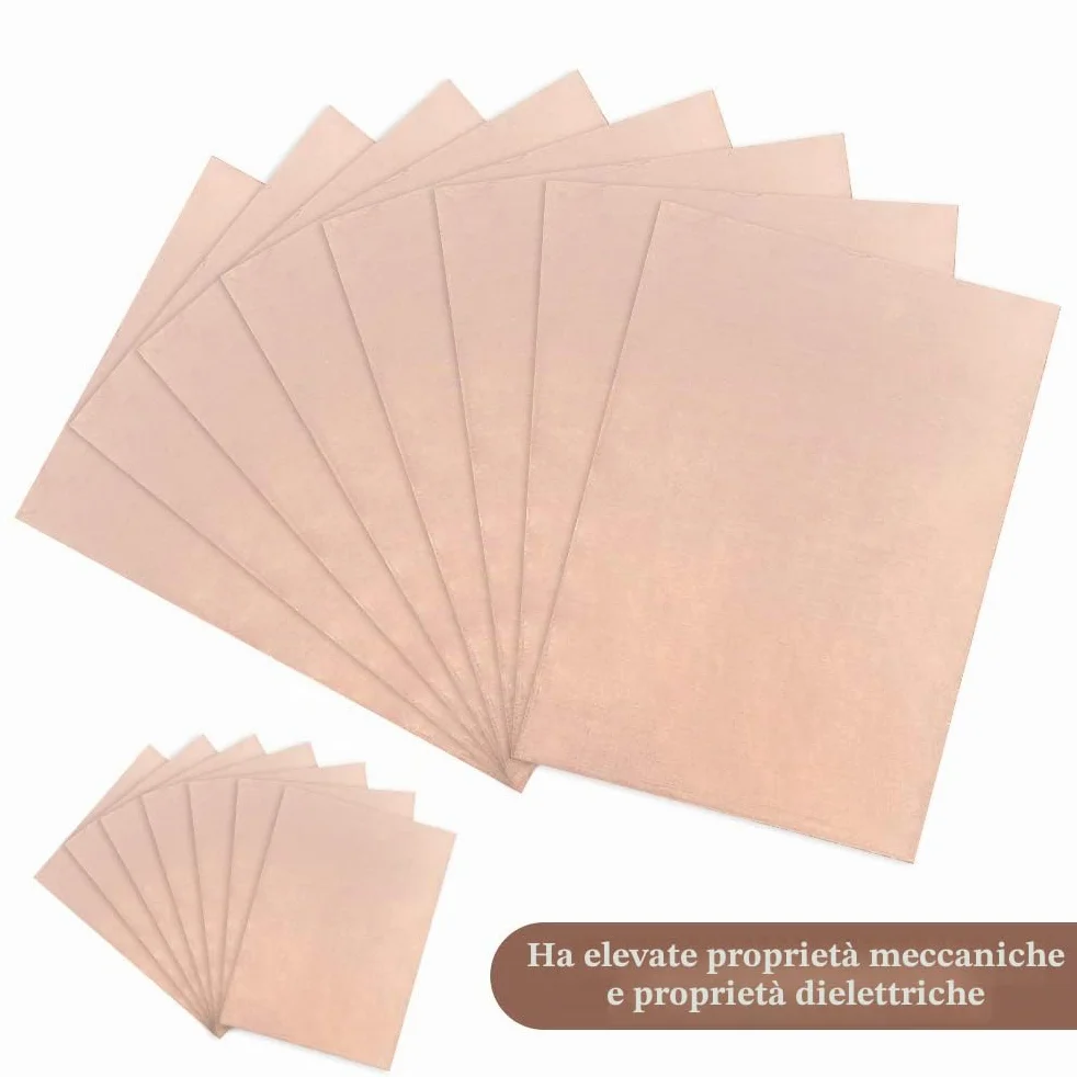 Circuito Stampato in Rame 15 Pezzi, Piastra Su Un Lato per Caldaie, PCB Foglio Piatto - 7 * 10 CM, Bachelite 1,6 MM FR-1 94HB