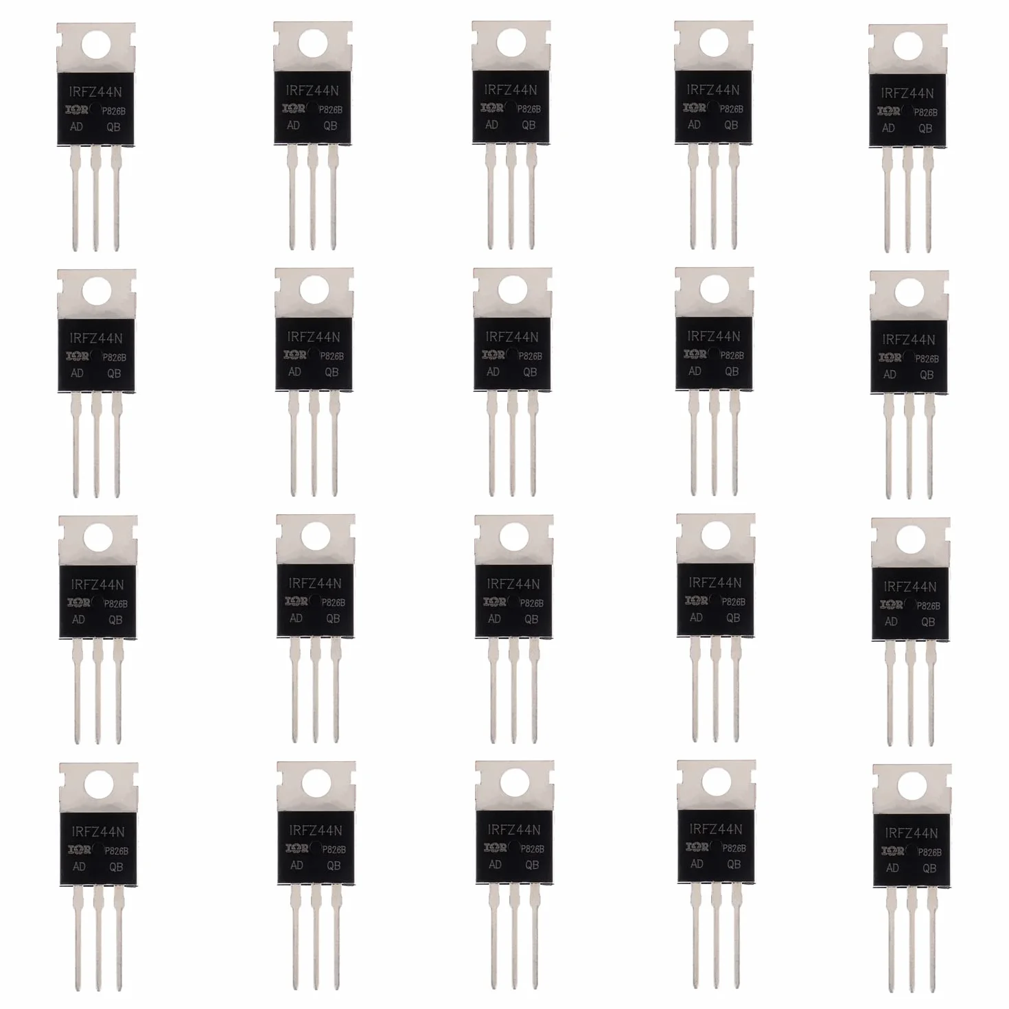 BOJACK IRFZ44N MOSFET 49 A 55 V TO-220 Transistori a canale N (20 pezzi)