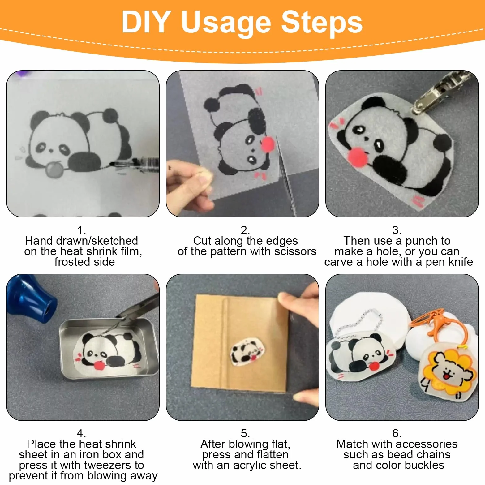 25 fogli di pellicola termoretraibile per dipingere, A4, carta termoretraibile, trasparente, fogli di plastica termoretraibile, set per bambini, adulti, fai da te