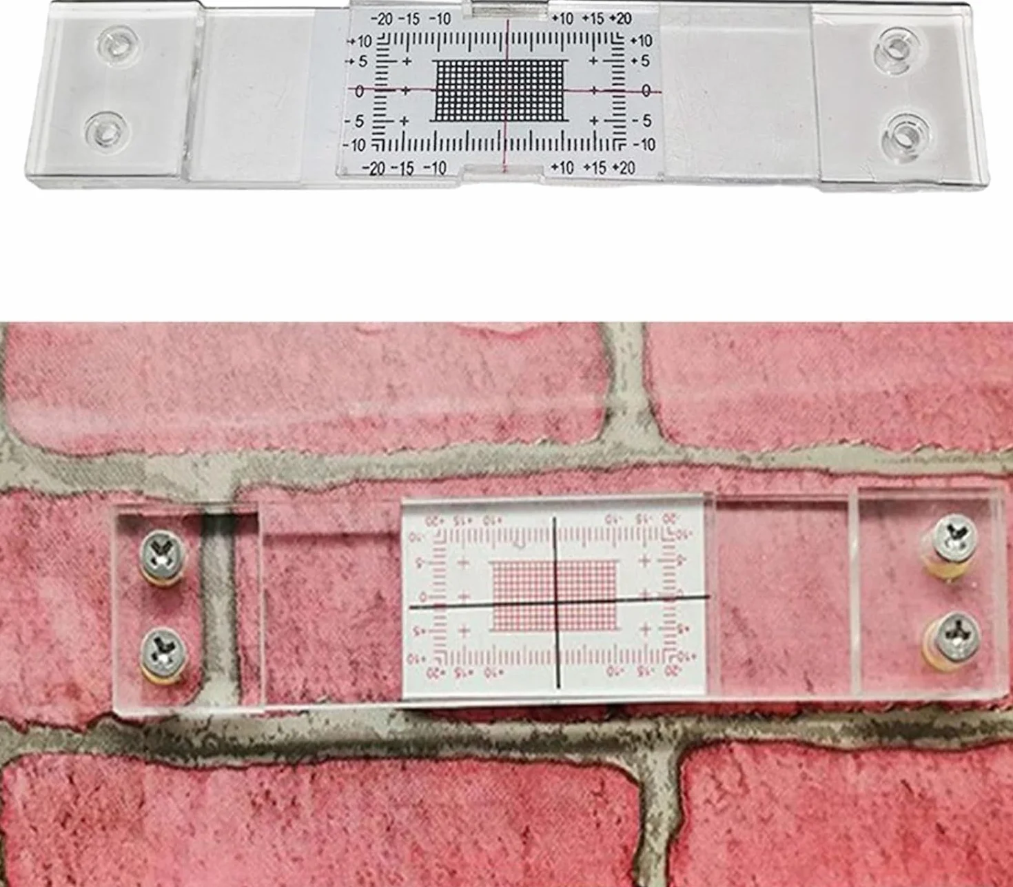 Crack Gauge Monitor Manuale per Misurazione Lesioni e Crepe Muratura 3 Set
