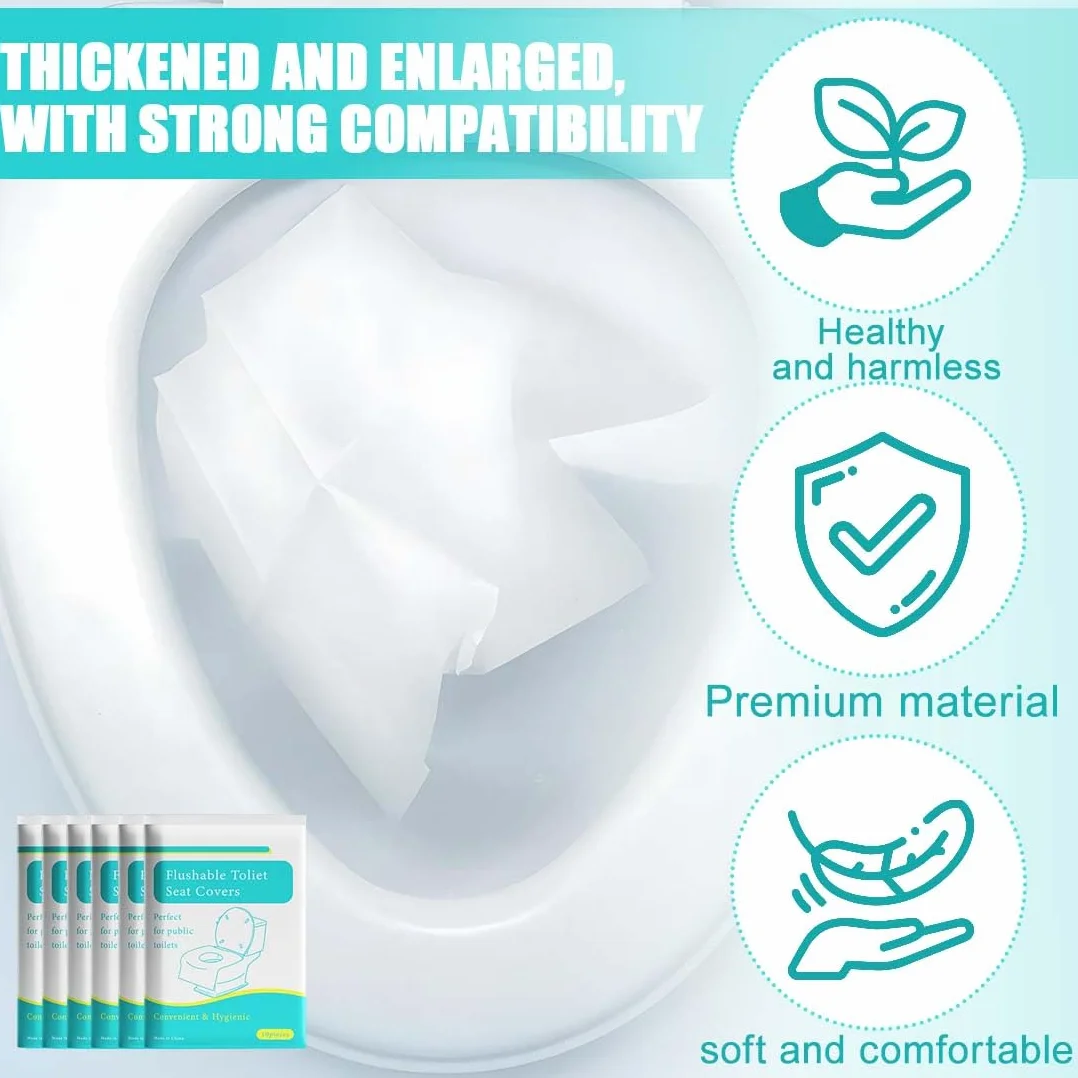 Copriwater Usa E Getta 60 Pezzi Coprisedili Wc Bianchi Biodegradabili Protezione Igienica