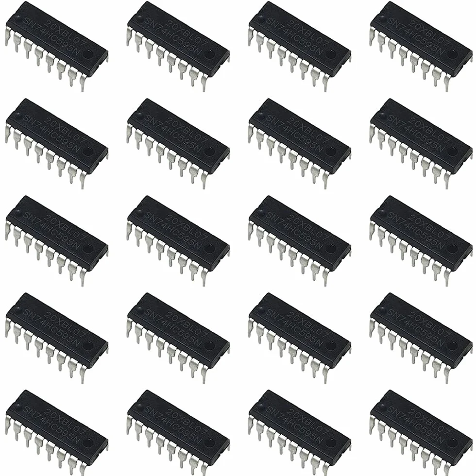 PENGLIN 20 registratori a scorrimento 74HC595N 74HC595 a 8 bit con uscita a 3 stati, DIP-16.
