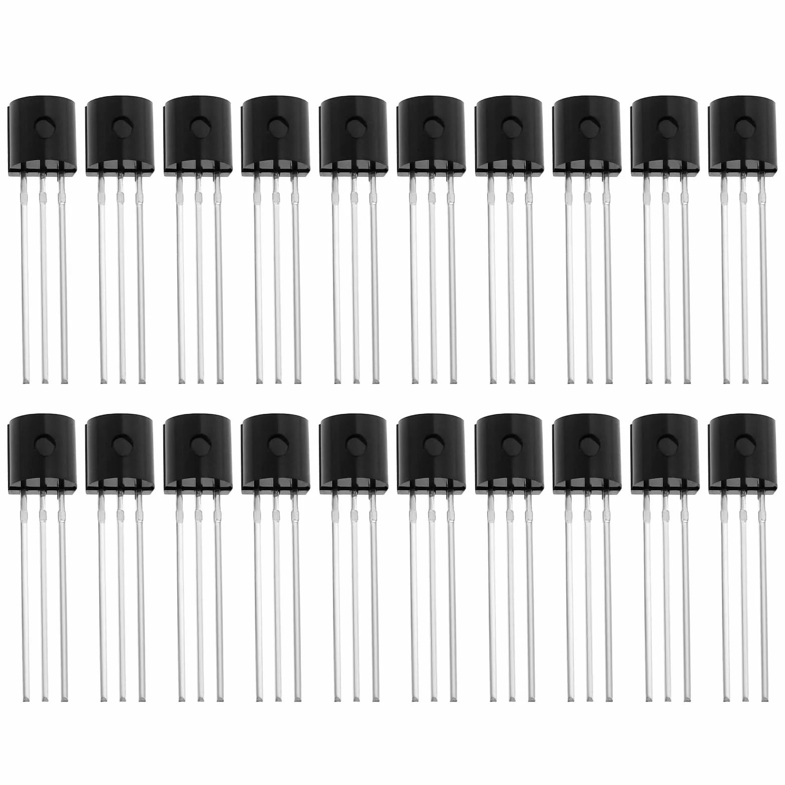 Create idea Transistor a canale N per difetti di campo a 3 pin, ad alta efficienza, transistor ad effetto di campo per amplificatori audio, processori Sgnal BF245A, 20 pezzi