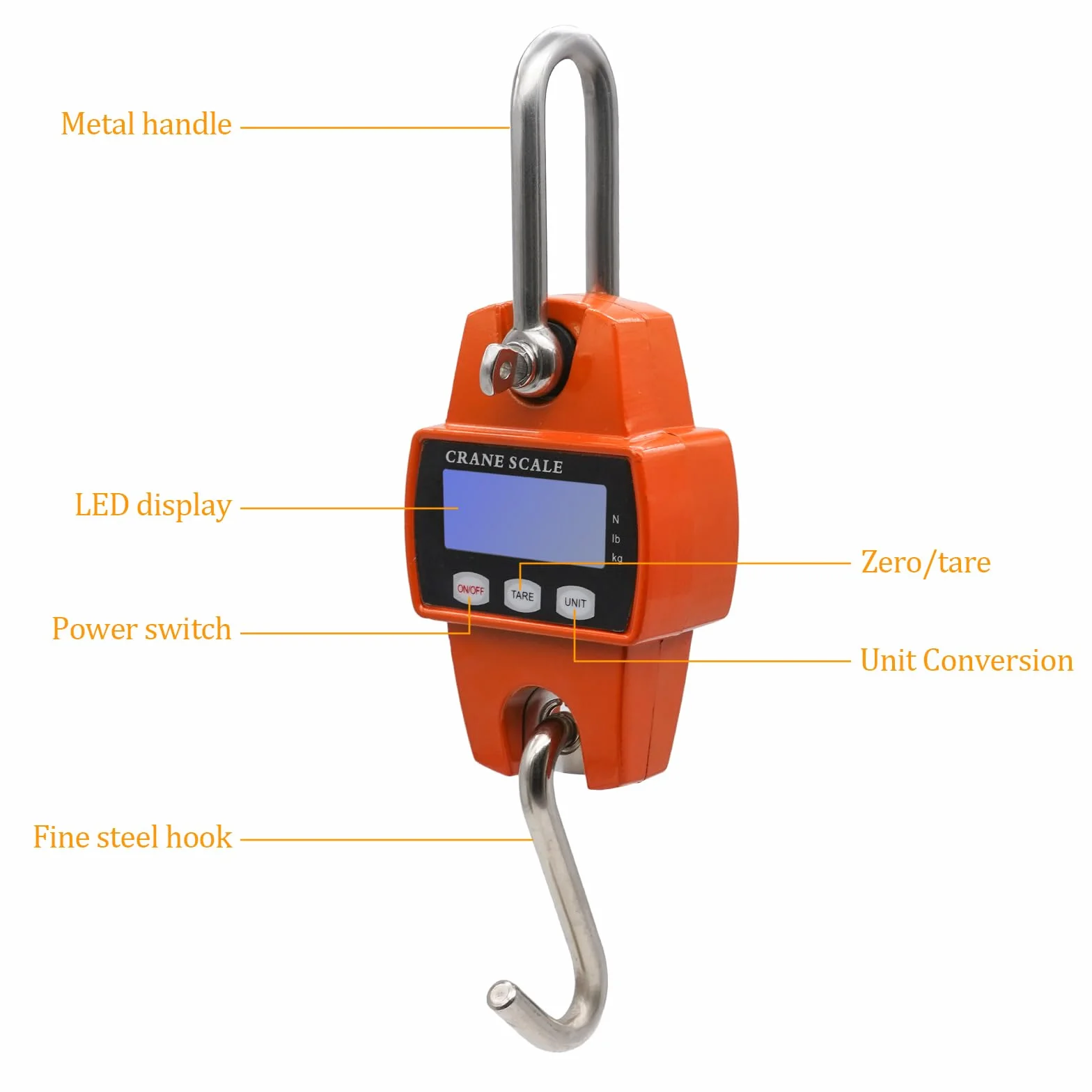 Mini Gru Scala Portatile 300KG LCD Digitale Bilanciamento Elettronico Heavy Duty