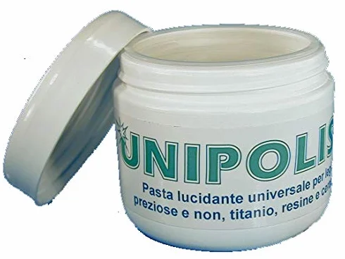 Pasta lucidante universale Unipolish per leghe preziose e non,titanio,resine e ceramica + omaggio.