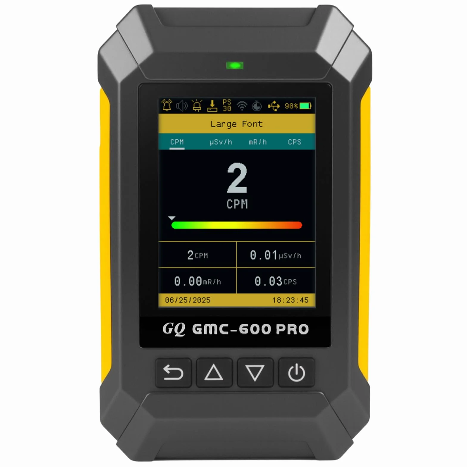 GQ GMC-600 PRO Contatore Geiger Rilevatore di Radiazioni Nucleari Dosimetro per Alpha, Beta, Gamma, Radiazioni a Raggi X Portatile Monitor con Dati in Tempo Reale, Condivisione Globale dei Dati