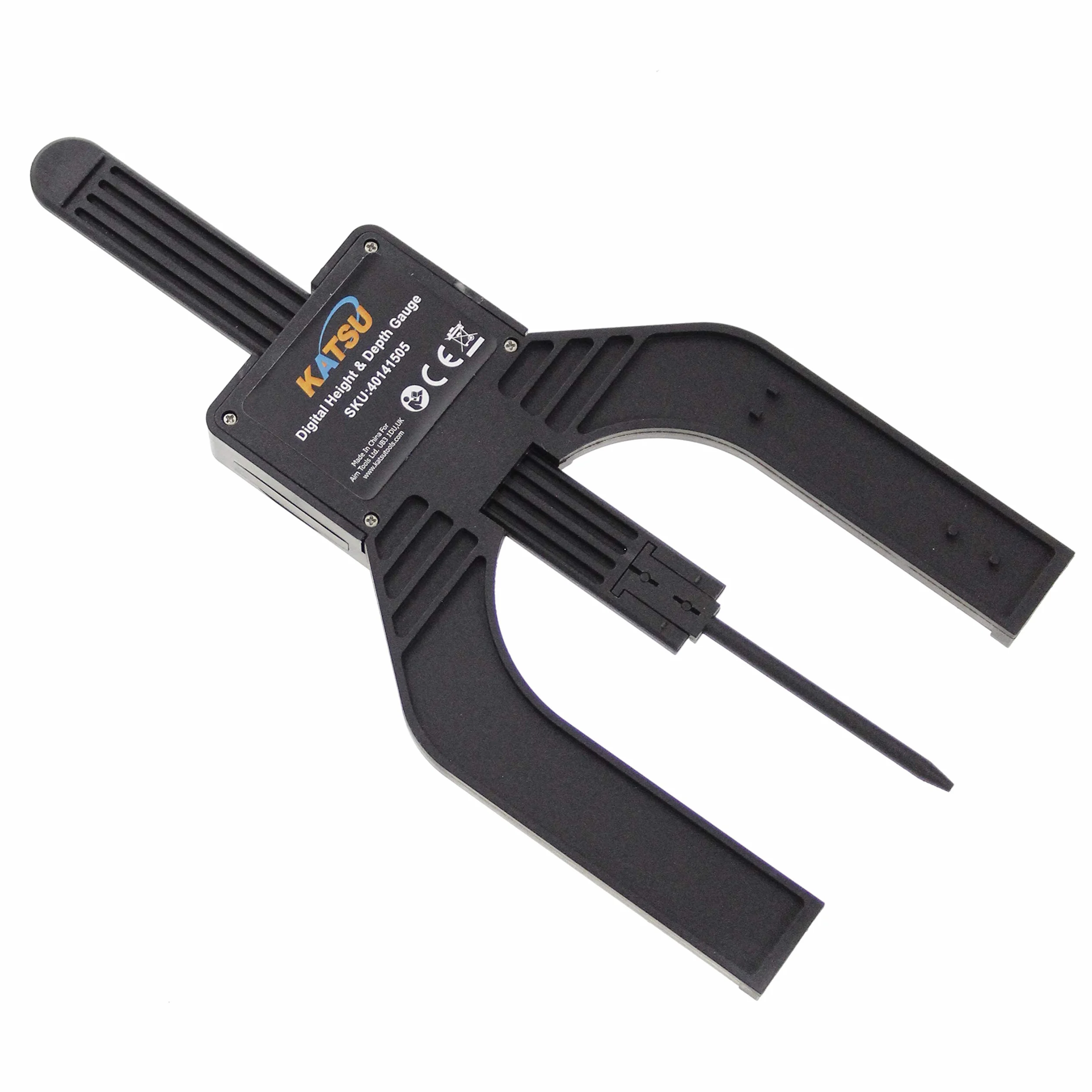 KATSU Calibro di Profondità Digitale 0-80mm Strumento di Misurazione per Router Trimmer Sega