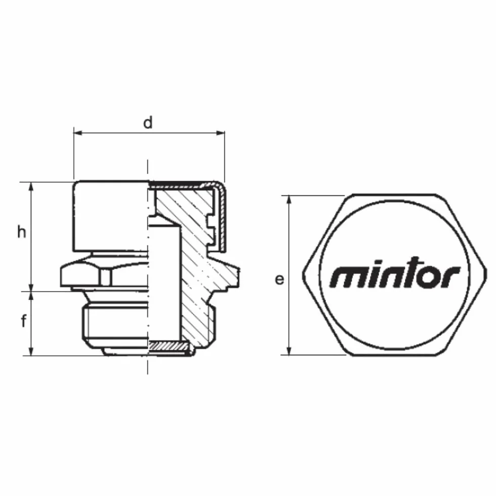 Tappo di riempimento olio idraulico con sfiato, 14x1,5, TSF1M