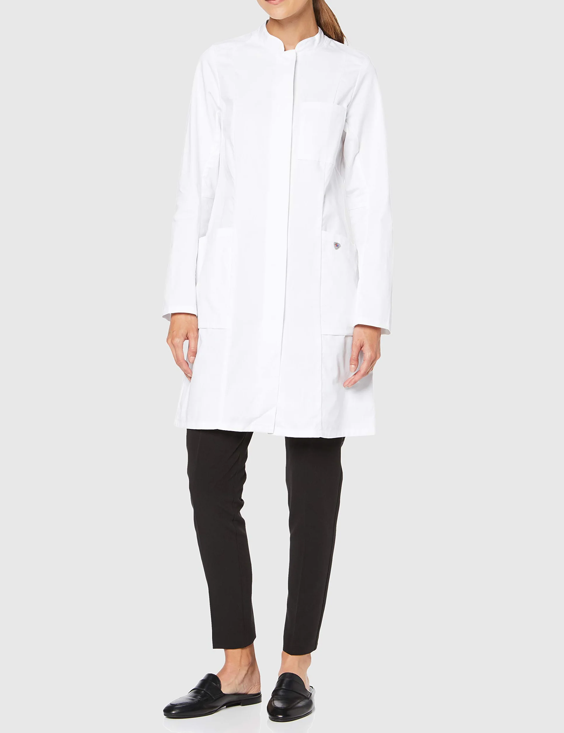 BP 1752-130-0021-34n Doctor's Coat for Women, Long Sleeve, Arm Lift System, 205 g/m², Pure Cotton, White