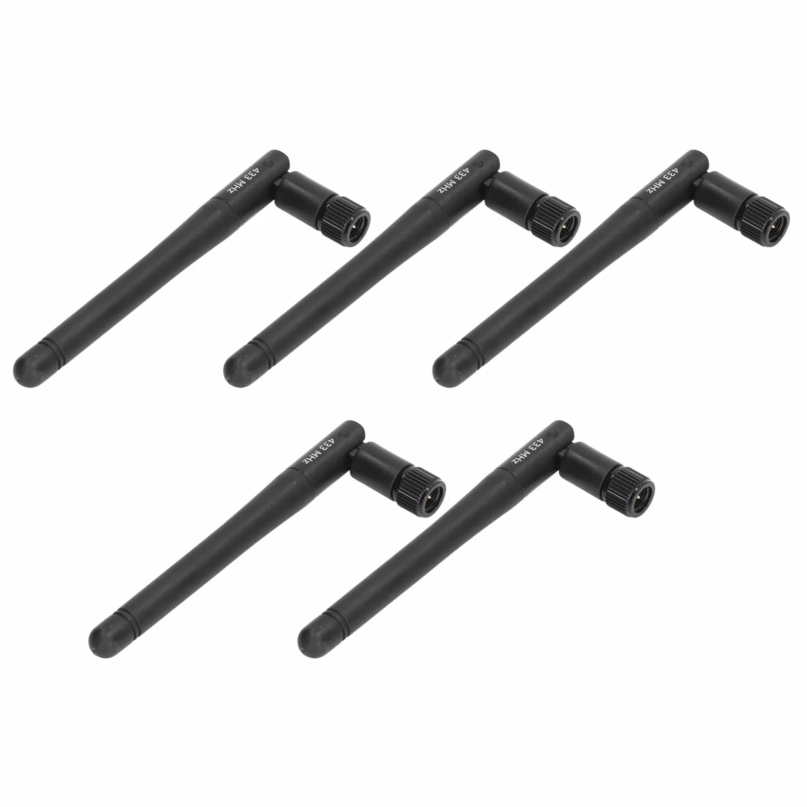 5Pcs 433M Antenna di Trasmissione Wireless Portatile Antenna Pieghevole Antenna TV Esterna Interna Antenna Omnidirezionale Ad Alto Guadagno SMA Maschio Segnale Antenna