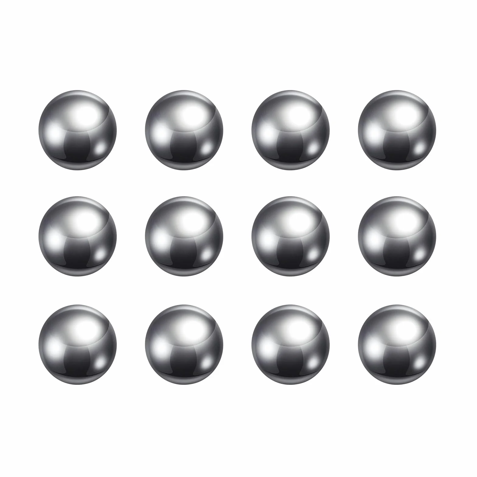 QUARKZMAN 12pz Precisione Sfere 16mm Diametro 304 Metallico di Precisione Cuscinetto a Sfera in Acciaio Inossidabile Sfere Acciaio Lucidi per Cuscinetti