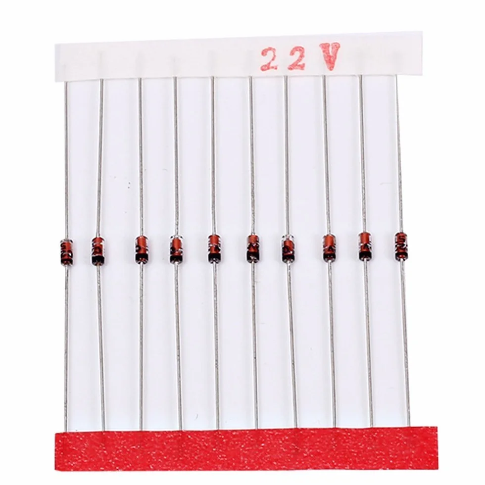 DollaTek 300Pcs 2V-39V 30 Valori 1/2W 0.5W Set Diodi Zener Kit Assortimento