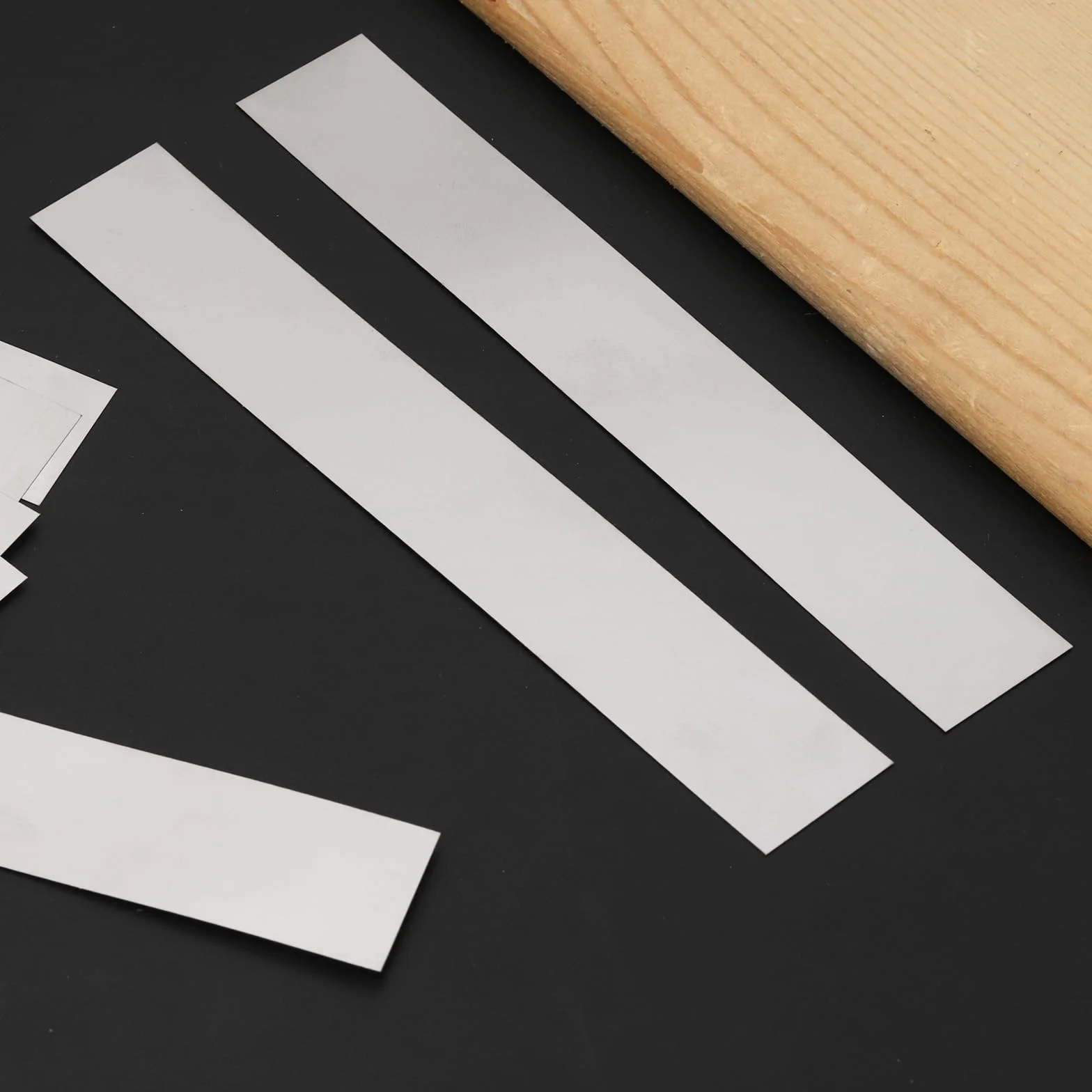 Glarks 10pcs 304 stainless steel rectangular shim strips storage sheet