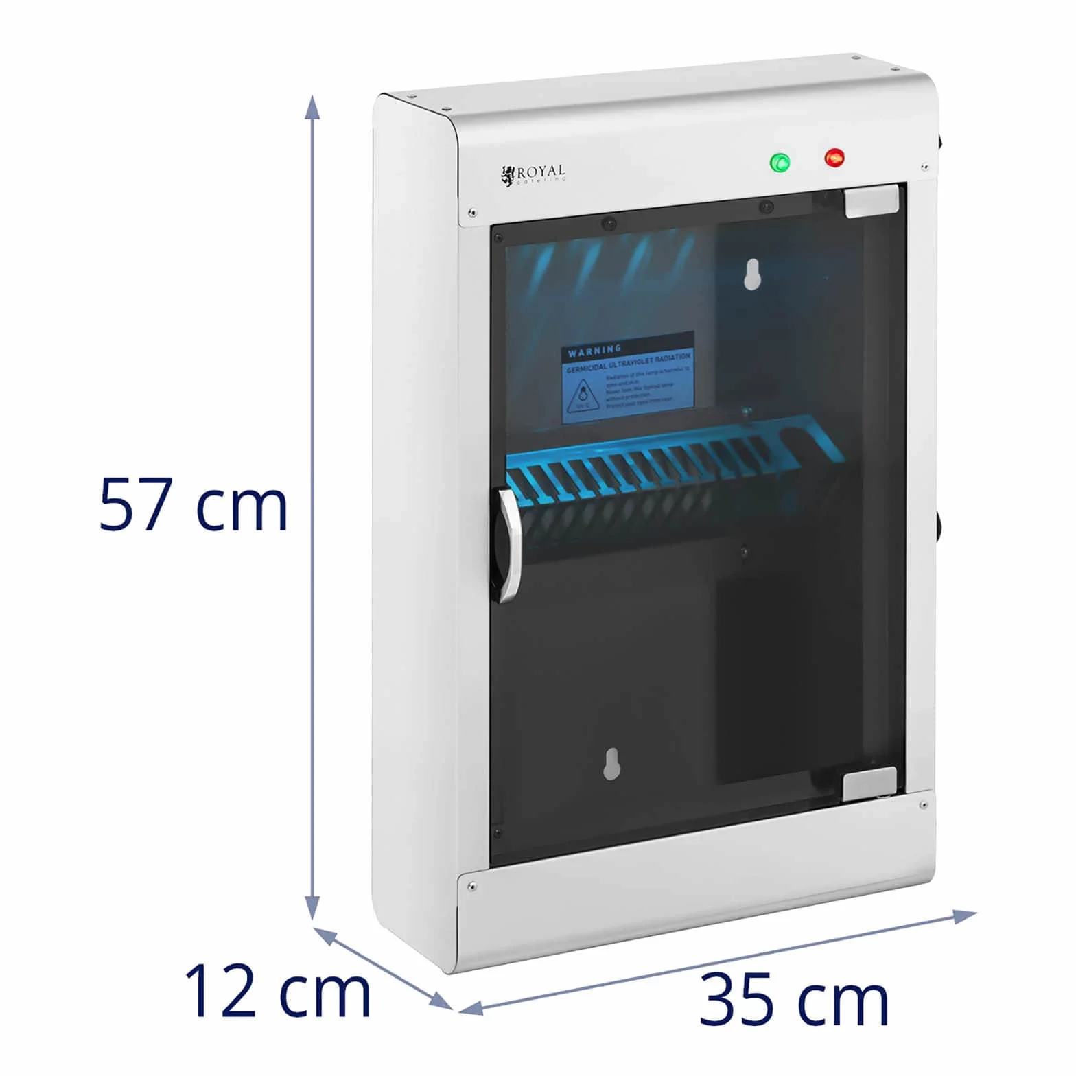Royal Catering Sterilizzatore Coltelli UV Sterilizzatore Cucina RC-KSSS201 (14 coltelli, Acciaio inox)
