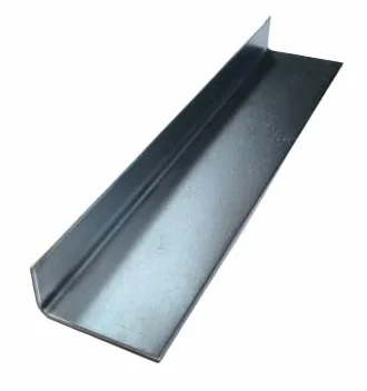 Angolo in acciaio zincato 60 x 80 x 2 mm 500 mm S235JR profilo a L