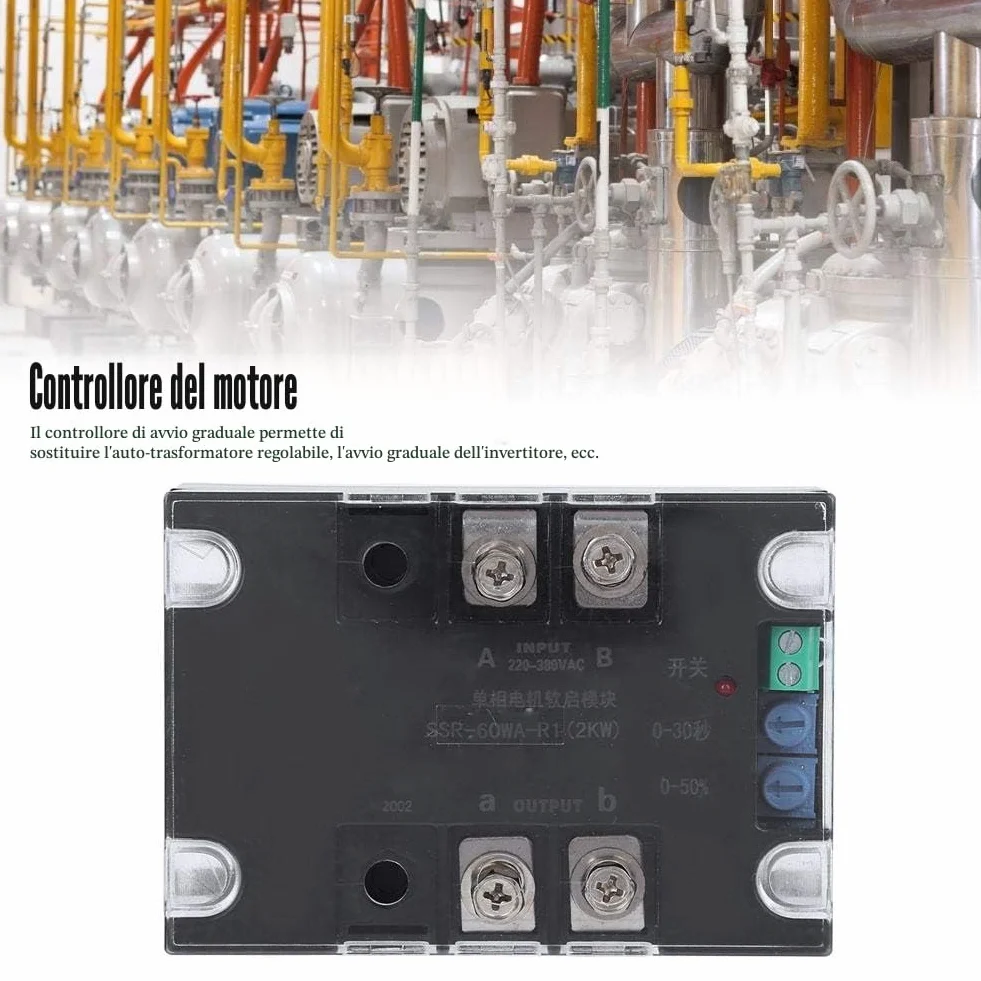 Controllore Soft Start Avviatore Dolce per Pompa Acqua Ventilatore Modulo Monofase Bifase