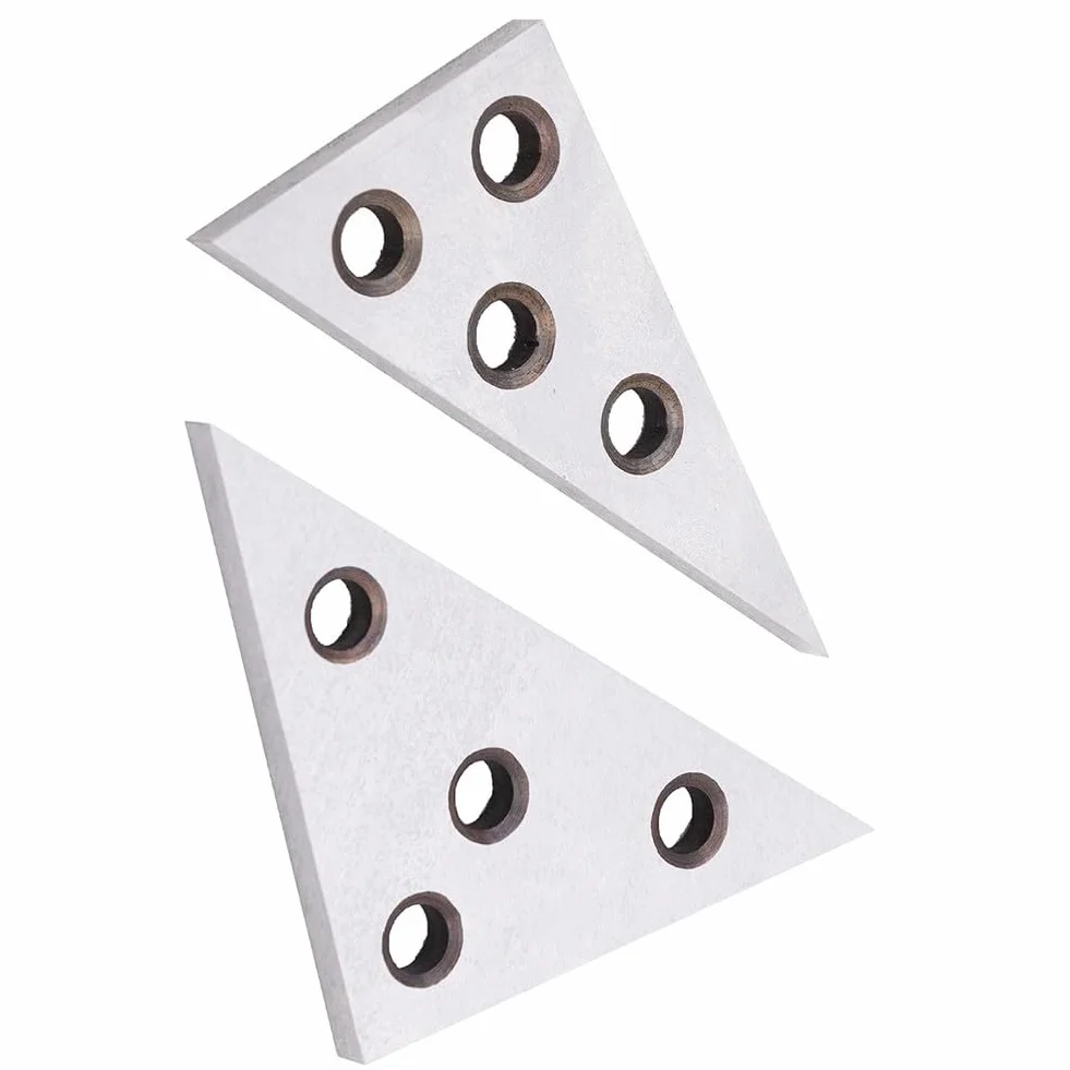 Set di 2 blocchi angolari con 30-60-90 e 45-45-90 gradi per utensili di precisione in metallo piastre angolari per ingegneria e uso in officina