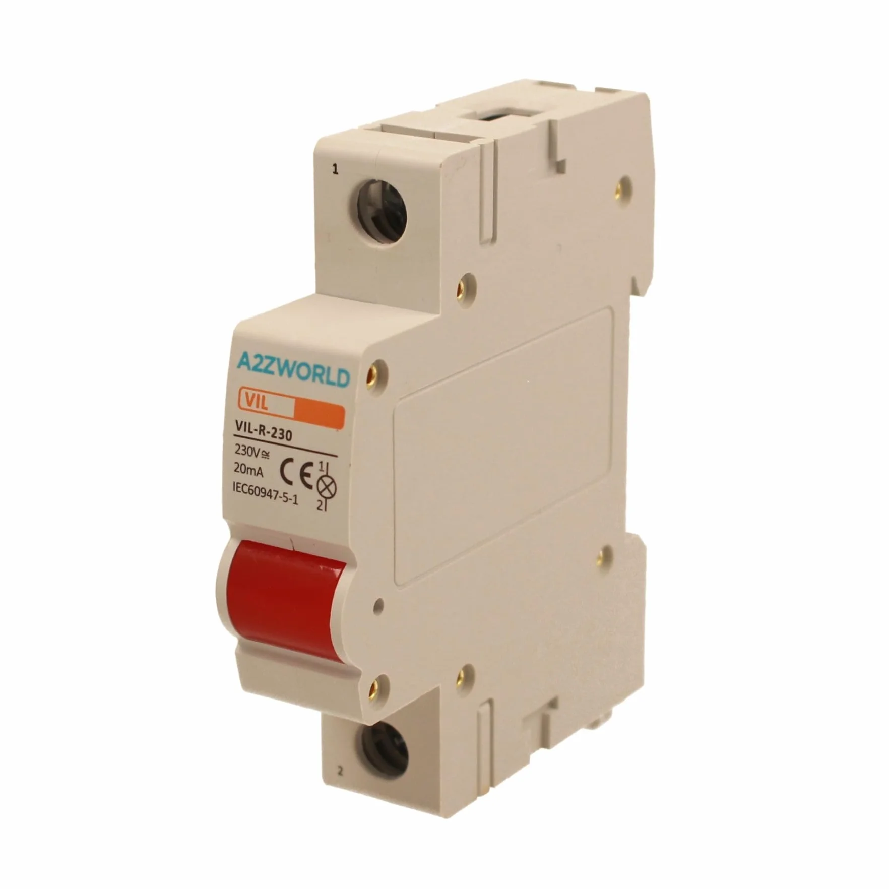 Indicatore Luminoso Modulare, Lampada Led Spia Rosso, AC 230V Per Monofase, Occupa 1 Modulo DIN, Luce Segnalazione Presenza Da Quadro Elettrico