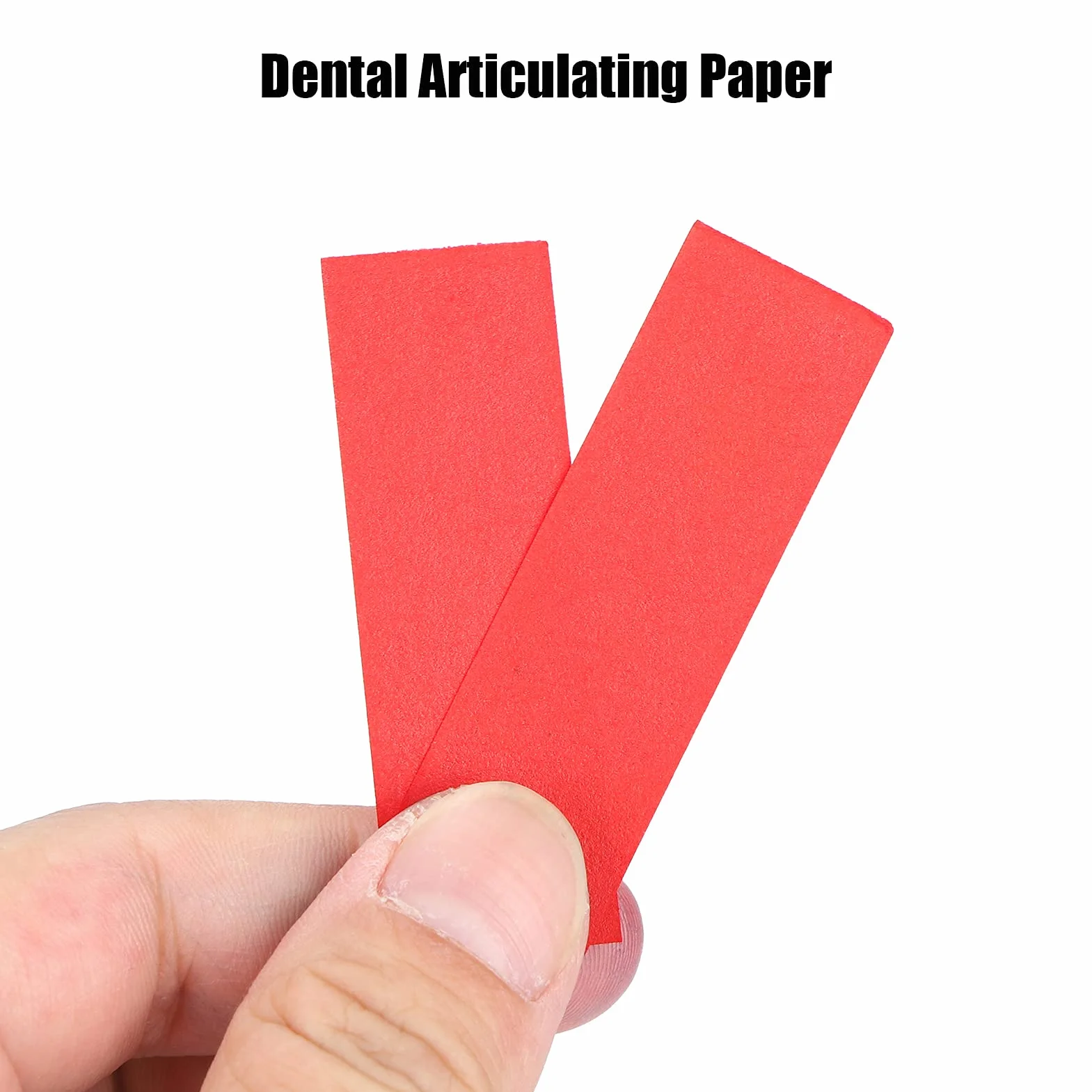 Carta Articolata Dentale 300 Pezzi Rosso con Dispenser Plastica Forniture Odontoiatriche