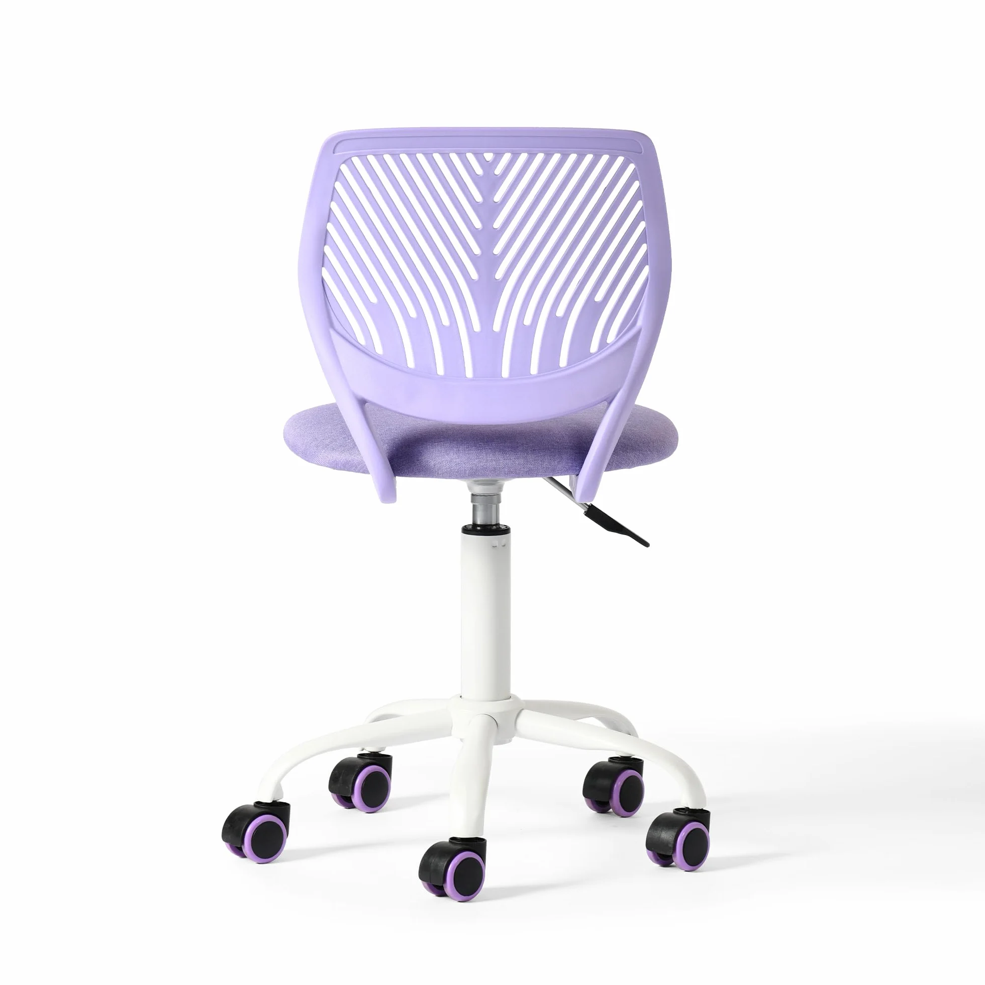 FurnitureR Sedia ergonomica scolastica con schienale in rete traspirante, altezza regolabile, viola morandi