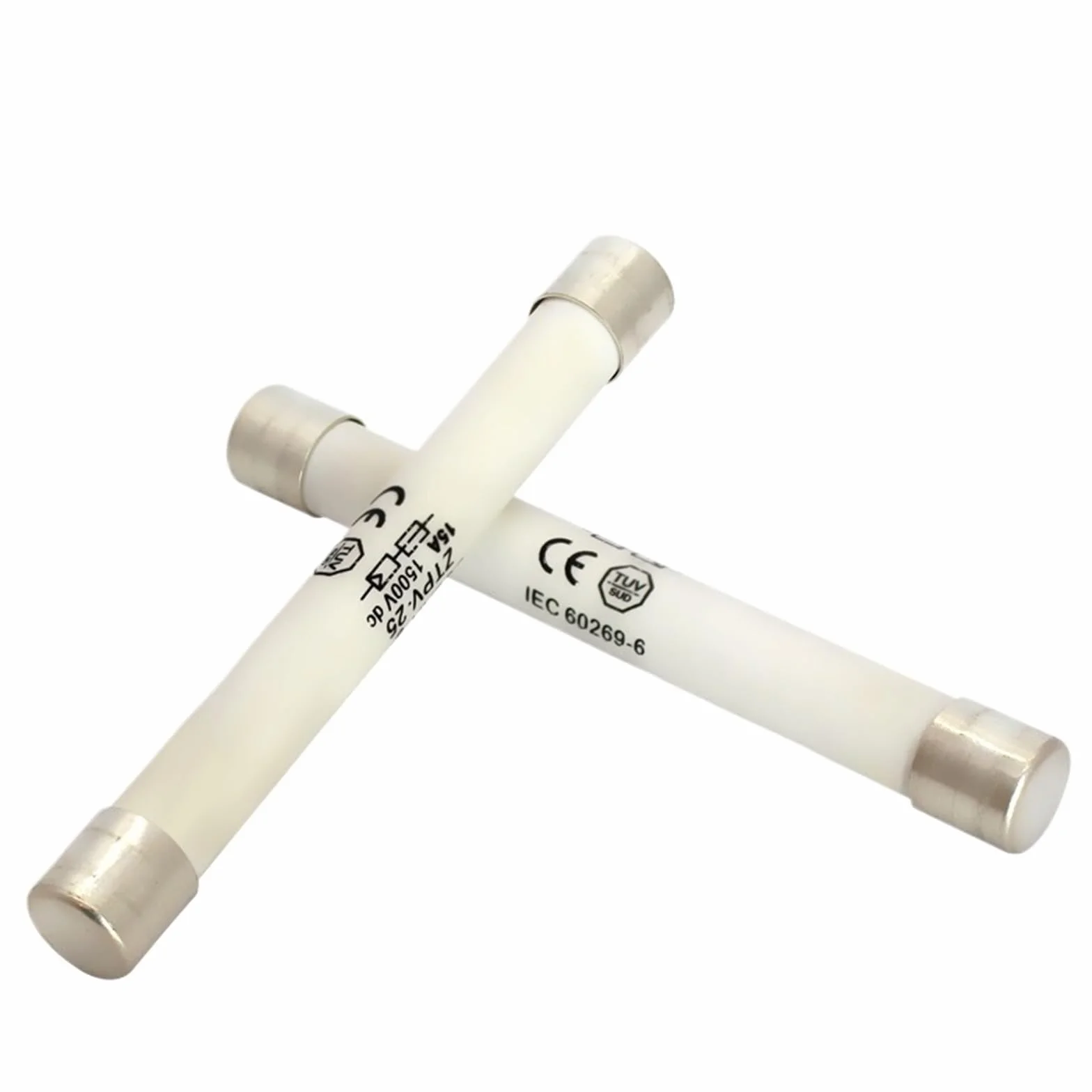 Fusibili fotovoltaici DC 1500V GPV ceramici 10x85mm 4A-30A