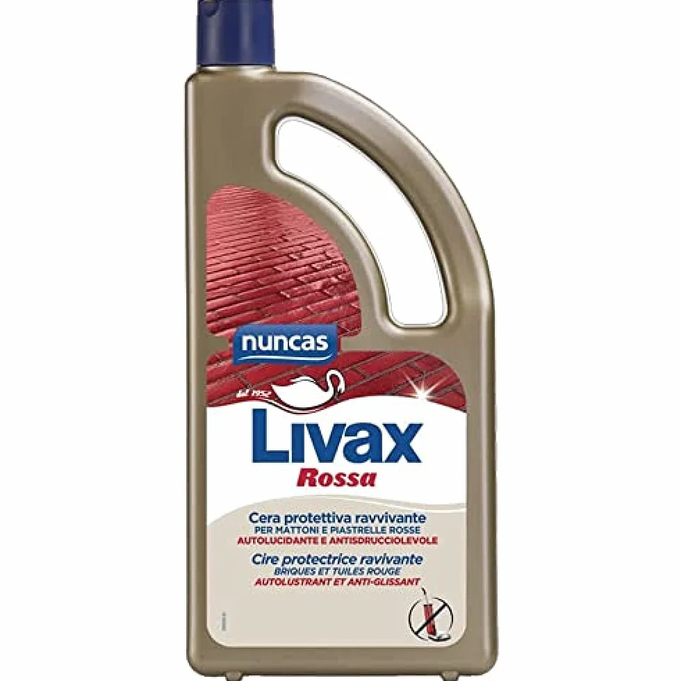Nuncas Livax Cera Rossa - Pavimenti Rossi in Mattoni, Grès e Cemento - 1000ml