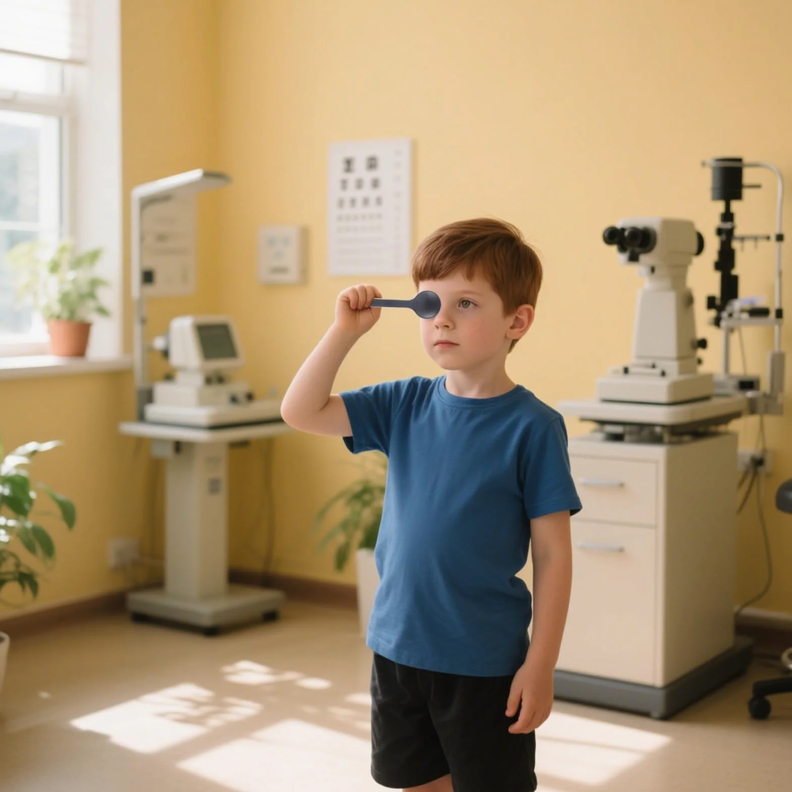 Occluder Esame Oculistico - Strumento per esame oculistico, Copertura per gli occhi Portatile Antiscivolo Leggero Misurazione Test Allenamento Bambino Adulto Copertura Per E Test Oculista Optometrista