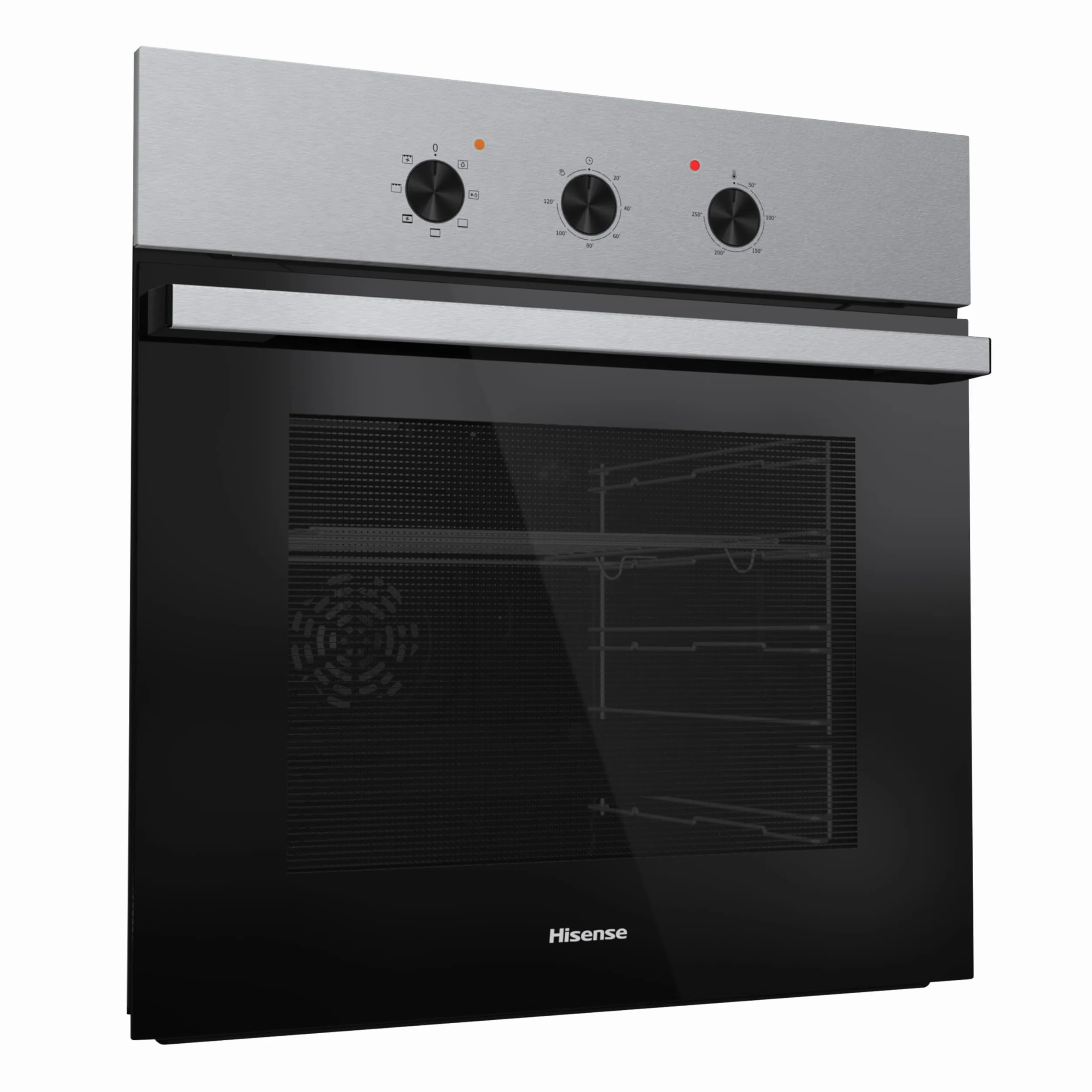 Hisense Forno Multifunzione 73 litri 60 cm Classe A Nero/Inox Guide telescopiche 7 funzioni 3 vetri