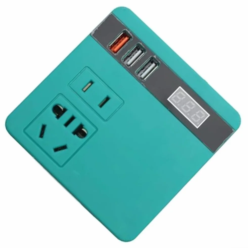 Inverter per batteria al litio con caratteristiche avanzate che forniscono una conversione sicura dell'energia da 21 V CC a 220 V AC facilmente (rosso)