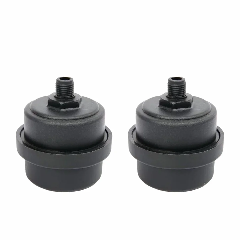 Filtro Silenziatore per Compressore d'Aria 2 Pezzi 16 mm 3/8'' PT in Plastica