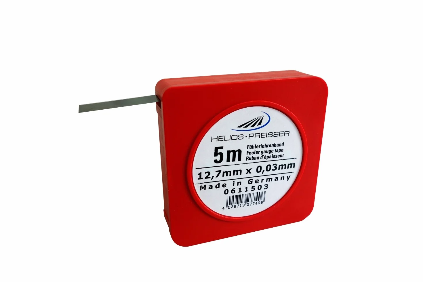 Helios-preisser 611503 - Nastro spessimetro 5 x 13 mm, compreso plastica presa 0,03 millimetri, 0