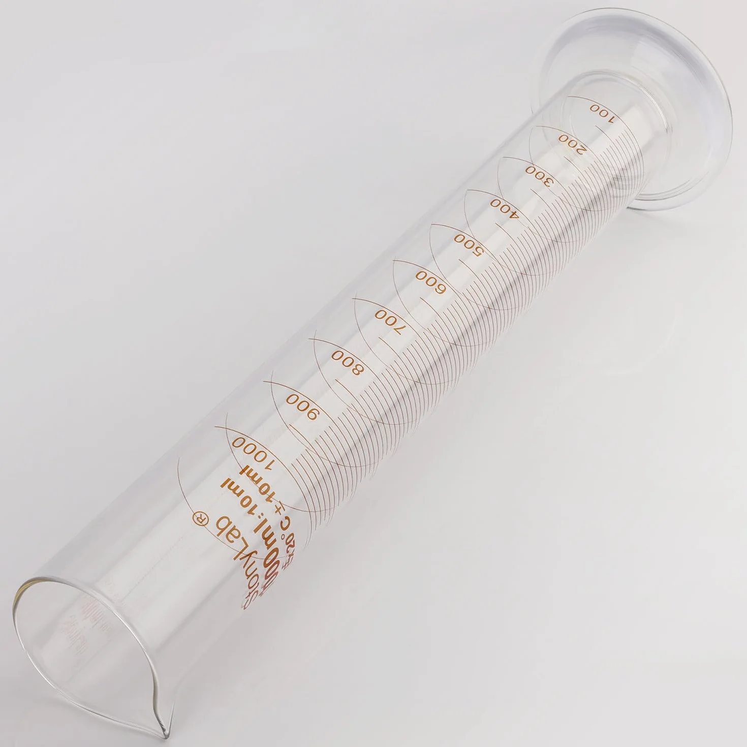 Graduated Cylinder Vetro Borosilicato 1000 ml, Cilindro Graduato Vetro Pesante