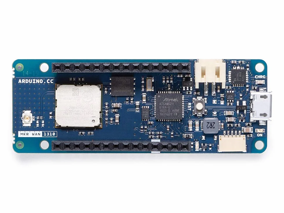 Arduino MKR WAN 1310 with Dipole Antenna [ABX00039] - Scheda LoRa con antenna a dipolo, ideale per progetti IoT a lungo raggio, automazione e applicazioni connesse con Arduino IDE.