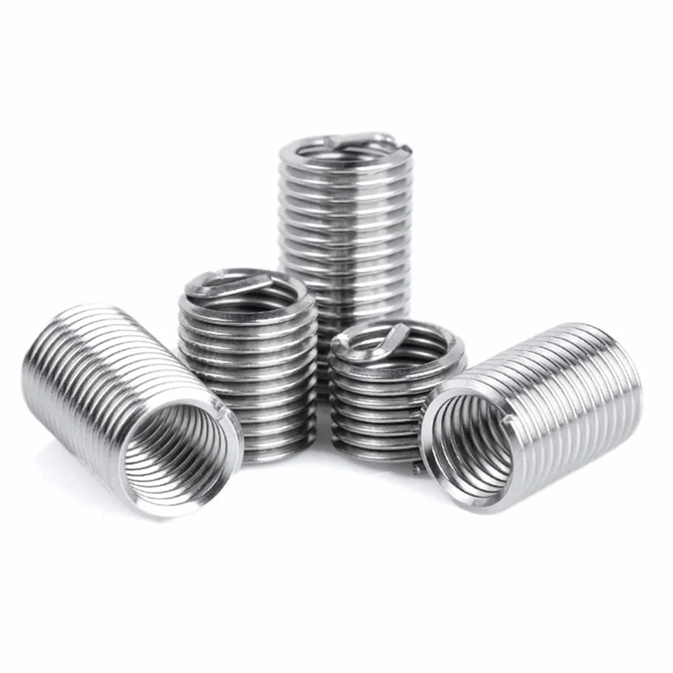 M5-0.8 × 2D Metrico 304 In Acciaio Inox Helicoil Insert Filettatura Riparazione, 100pcs