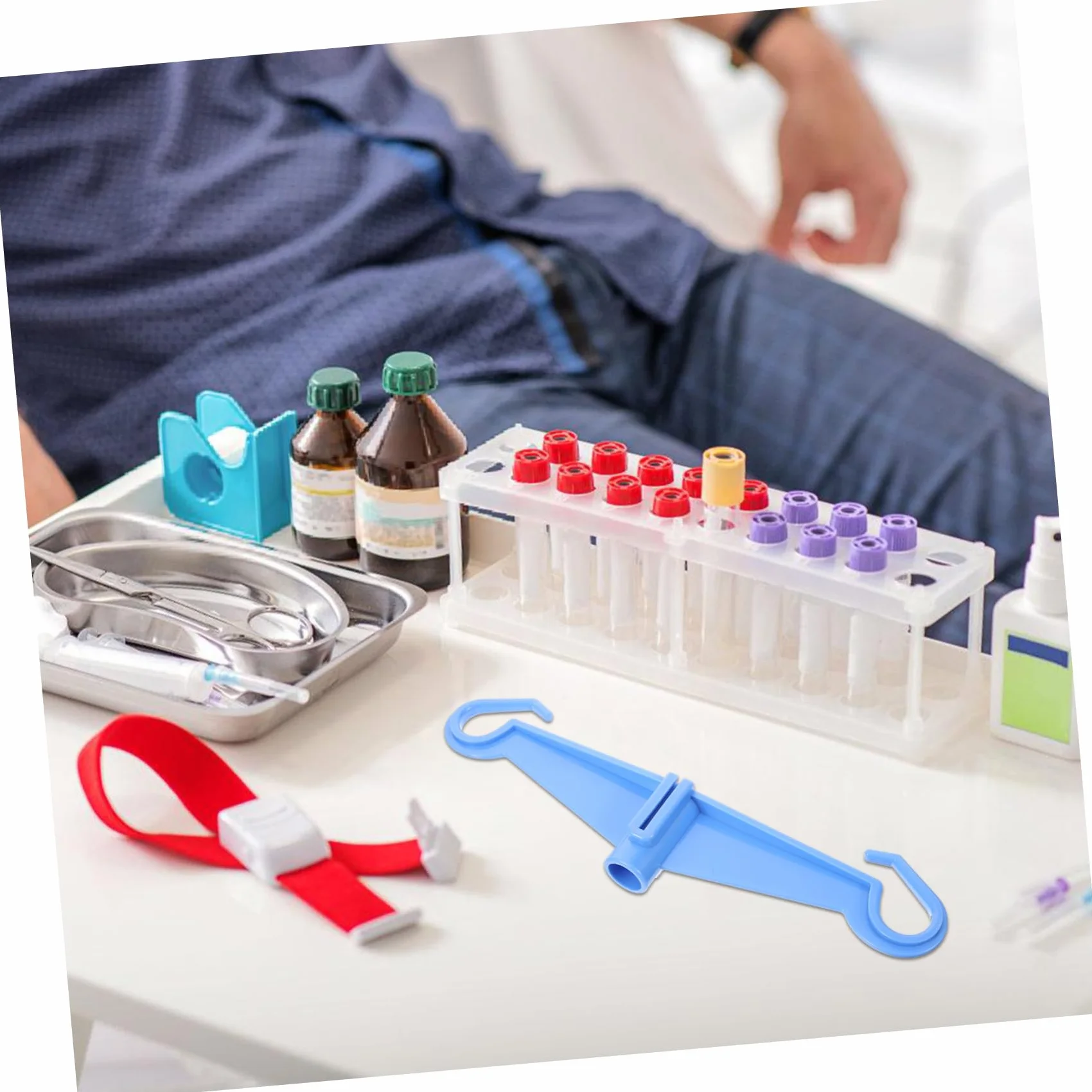 HOMSFOU Gancio Portaflebo in Plastica 11.22In Gancio Per Supporto Infusione Clinica Accessorio Per Asta Portaflebo Ospedaliero Facile Da Installare