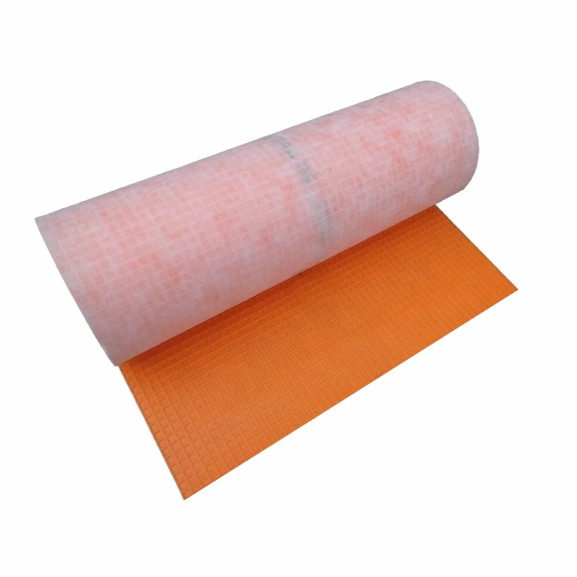 Aloni Tappetino di disaccoppiamento impermeabile e permanente membrana elettrica in polietilene tappetino di plastica per pavimento 30m arancione