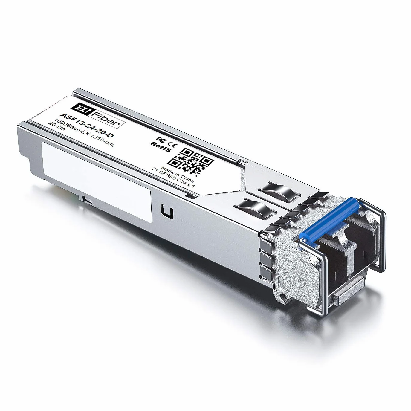 SFP Transceiver 1000BASE-LX 1.25G Monomodale LC Compatibile Cisco GLC-LH-SM Netgear AGM732F Ubiquiti UF-SM-1G Mikrotik S-31DLC20D