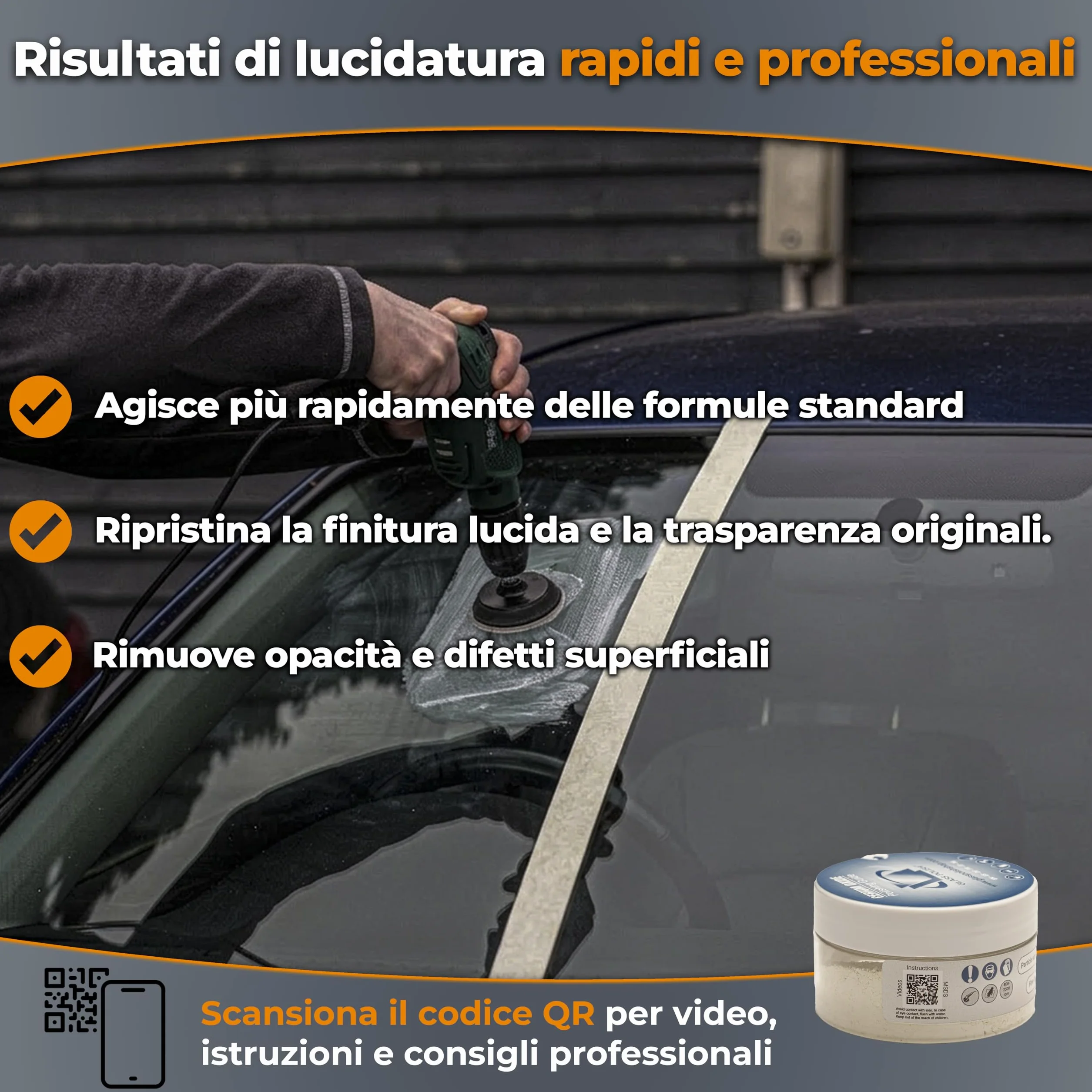 Cerium Oxide Glass Polish 50g 95% Pure Fine Grade 2.5 Micron Suspension Formula