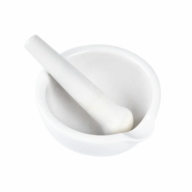 1 Pezzo di Mortaio e pestello in Porcellana da Laboratorio, Diametro 60 mm, 80 mm, 100 mm, 130 mm, 160 mm, Set di Ciotole for miscelazione e macinazione Bianche(216mm)
