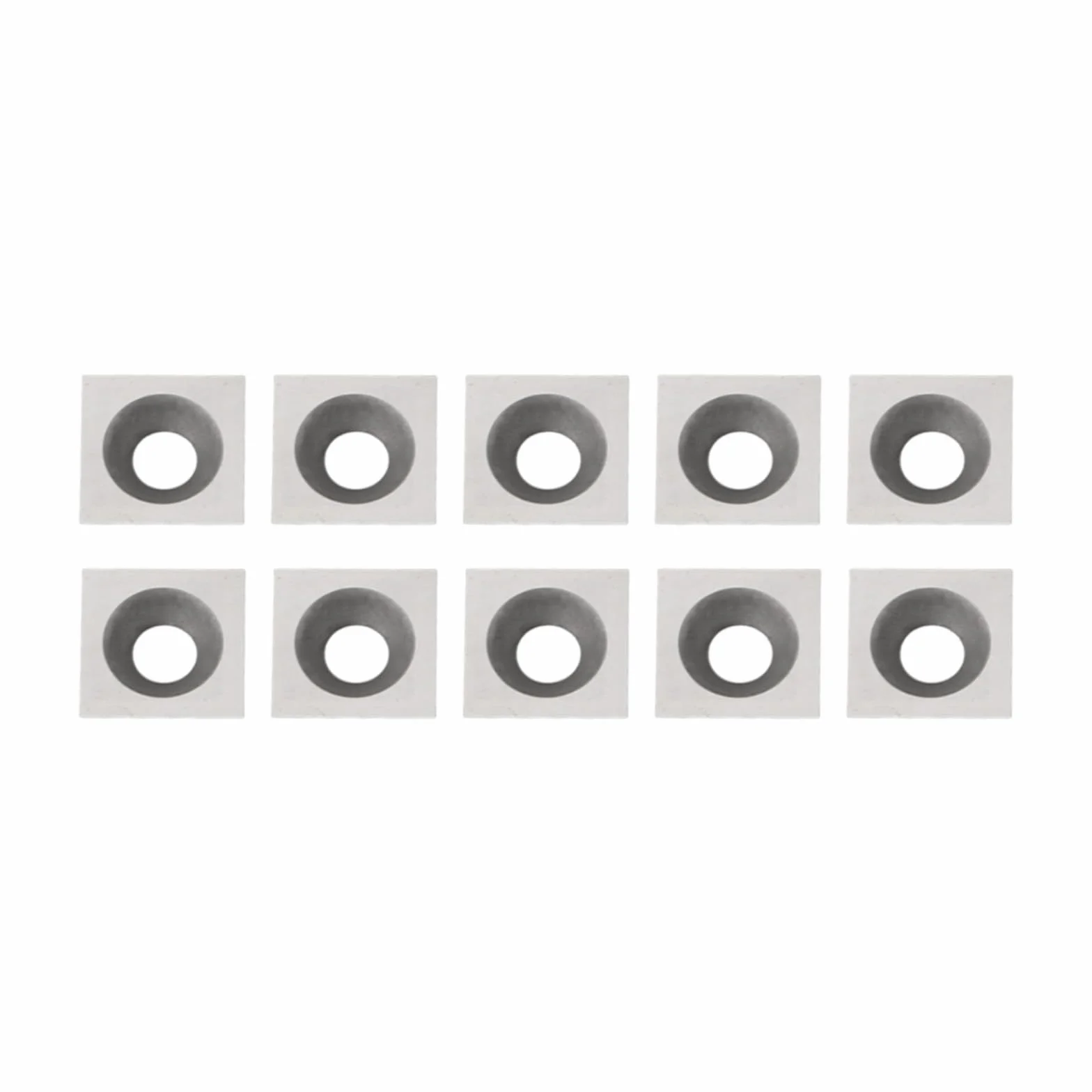 Inserti quadrati in carburo 11 x 11 x 2 mm per utensili per tornitura legno router pialle