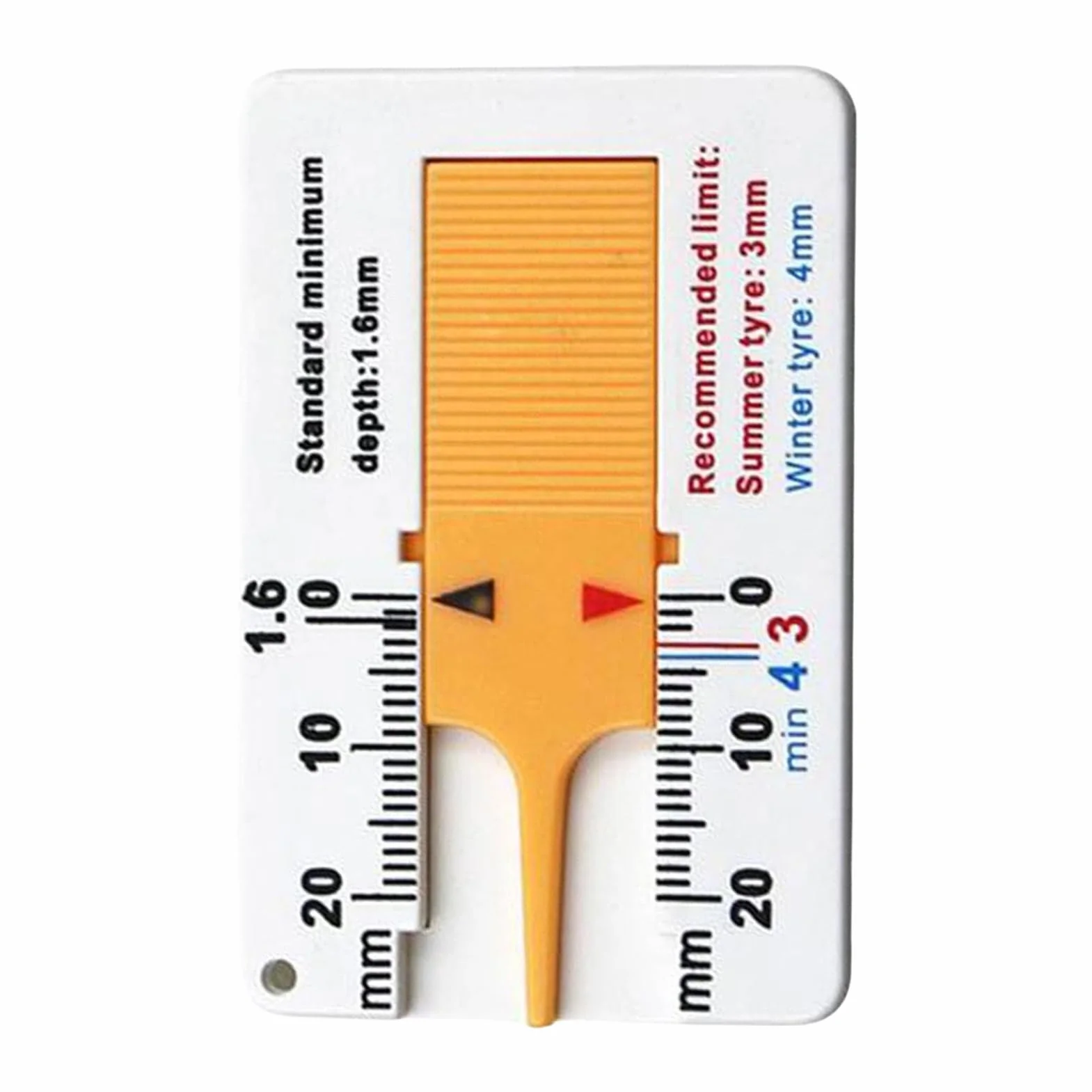Misuratore di profondità per pneumatici 0-20 mm, calibro portatile