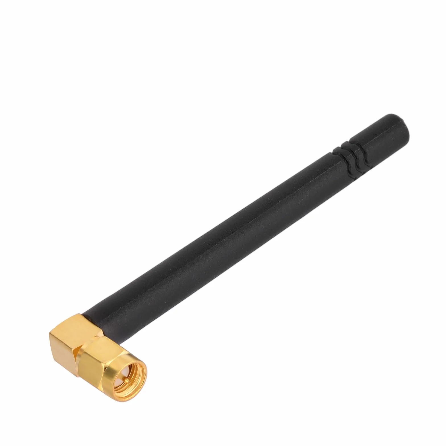 Superbat Antenna GSM Piccola Omnidirezionale in Gomma 2dBi 824-960MHz Connettore SMA Angolo Retto per Reti GSM/GPRS/EDGE/CDMA(2 Pz)