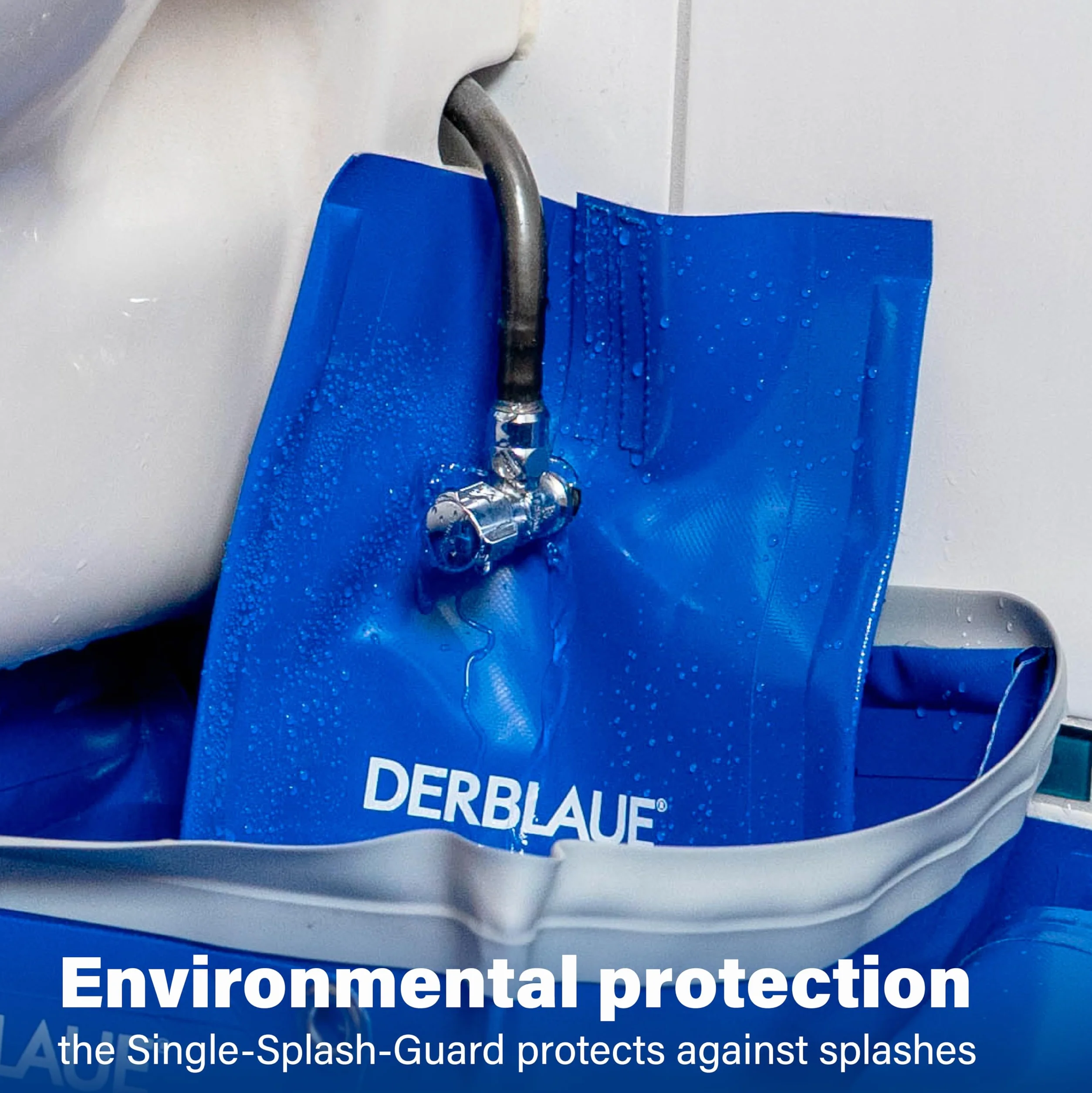 DERBLAUE® Sistemi di raccolta liquidi altamente flessibili - Set completo – per il recupero e il pompaggio di liquidi nei settori edile, officina e servizi, per H20 (UE)