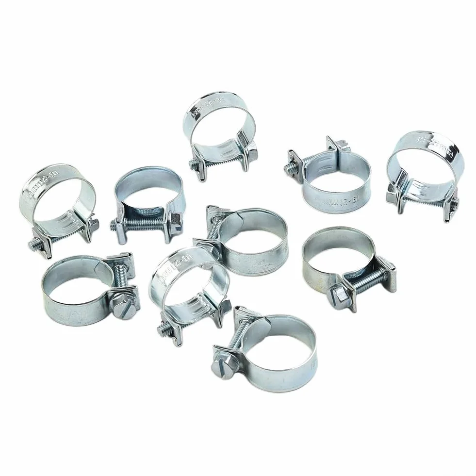 Mini fascette stringitubo acciaio al carbonio 20-22 mm per tubo carburante benzina diesel aria