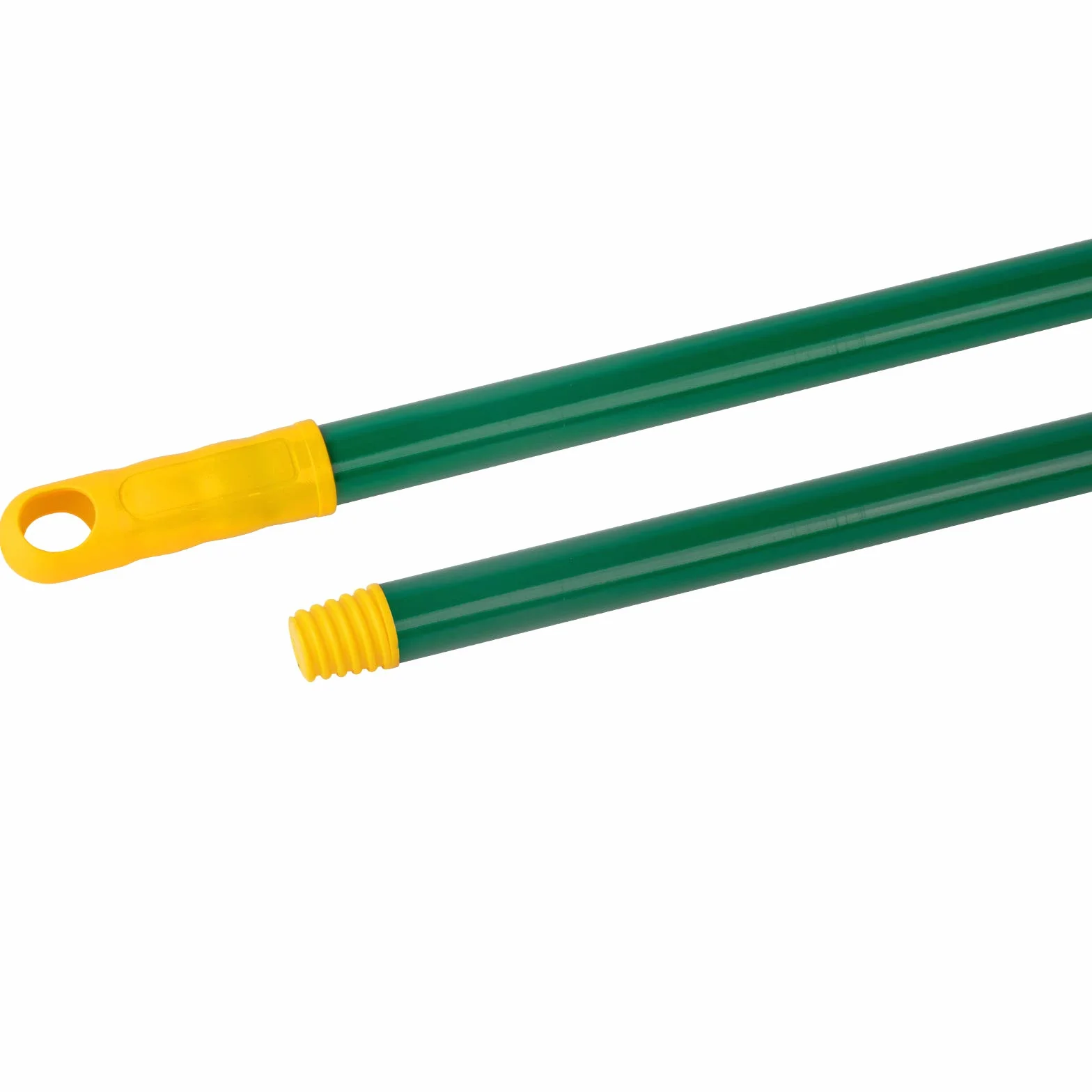 La Briantina Manico Professionale per Scope, in Metallo Plastificato ad Alto Spessore, Lunghezza 130 cm, Verde