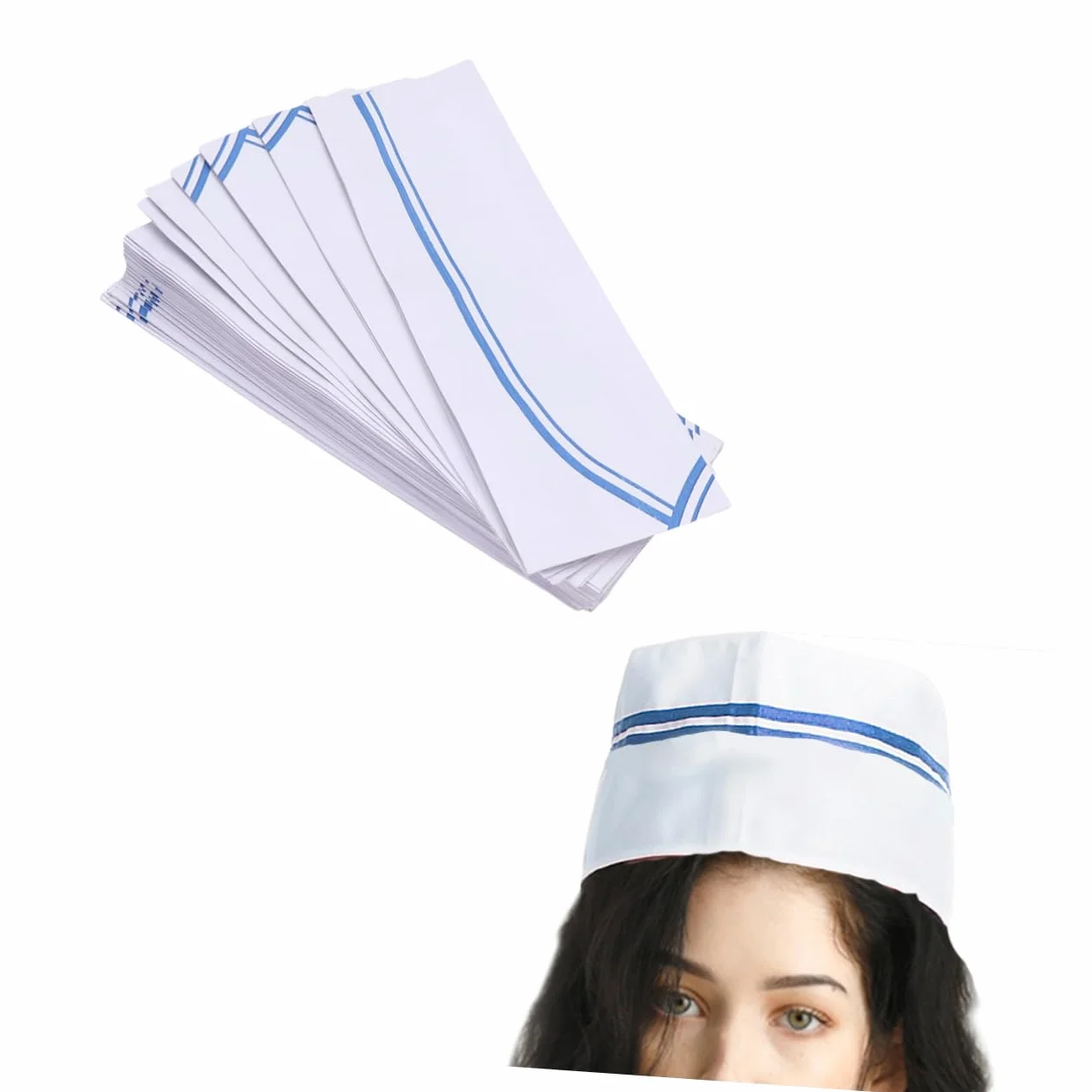Cappello da Cuoco di Carta 40 Pezzi Cupola