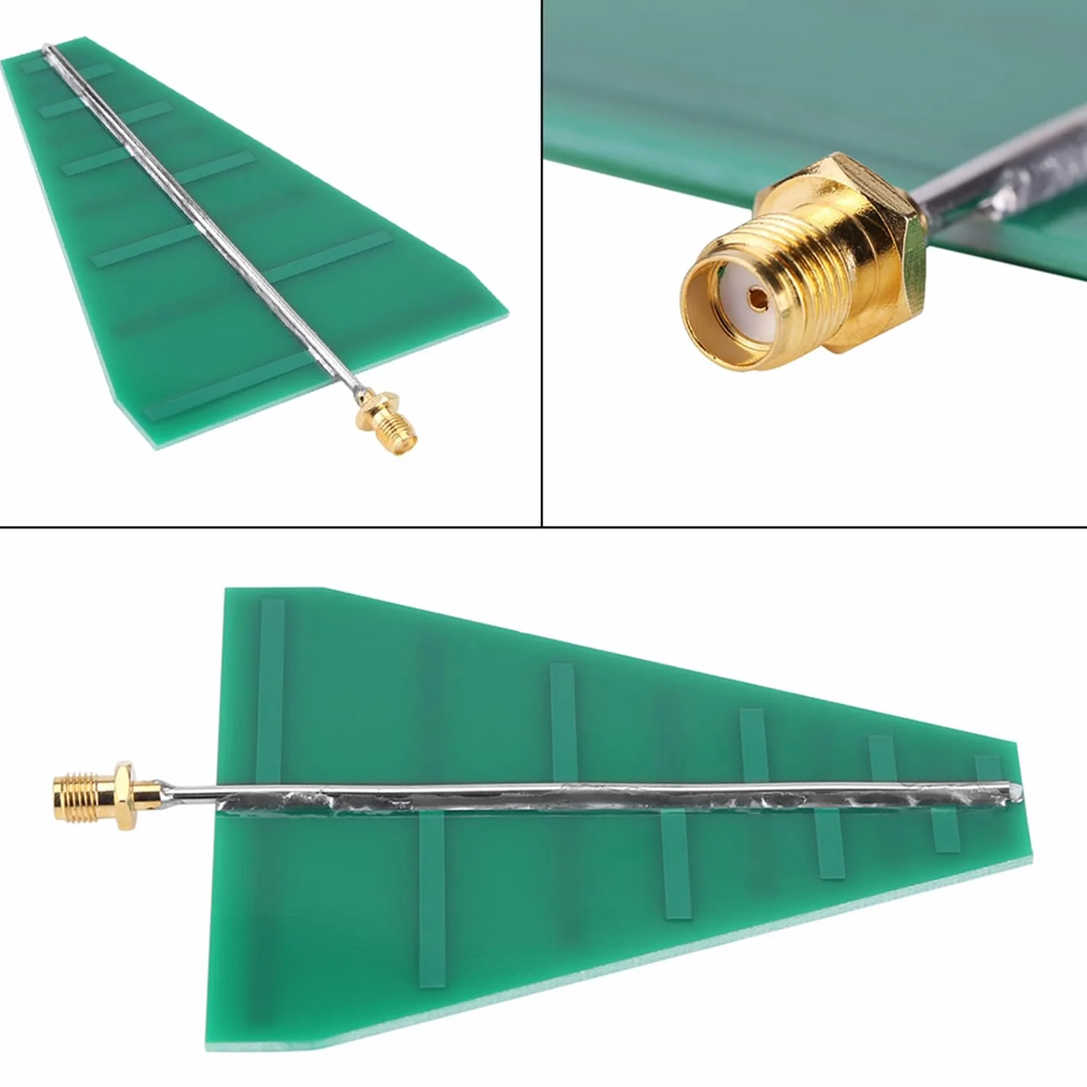 Antenna UWB log-periodica 1.35-9.5 GHz, per HackRF, campo industriale, a banda larga, direzionale
